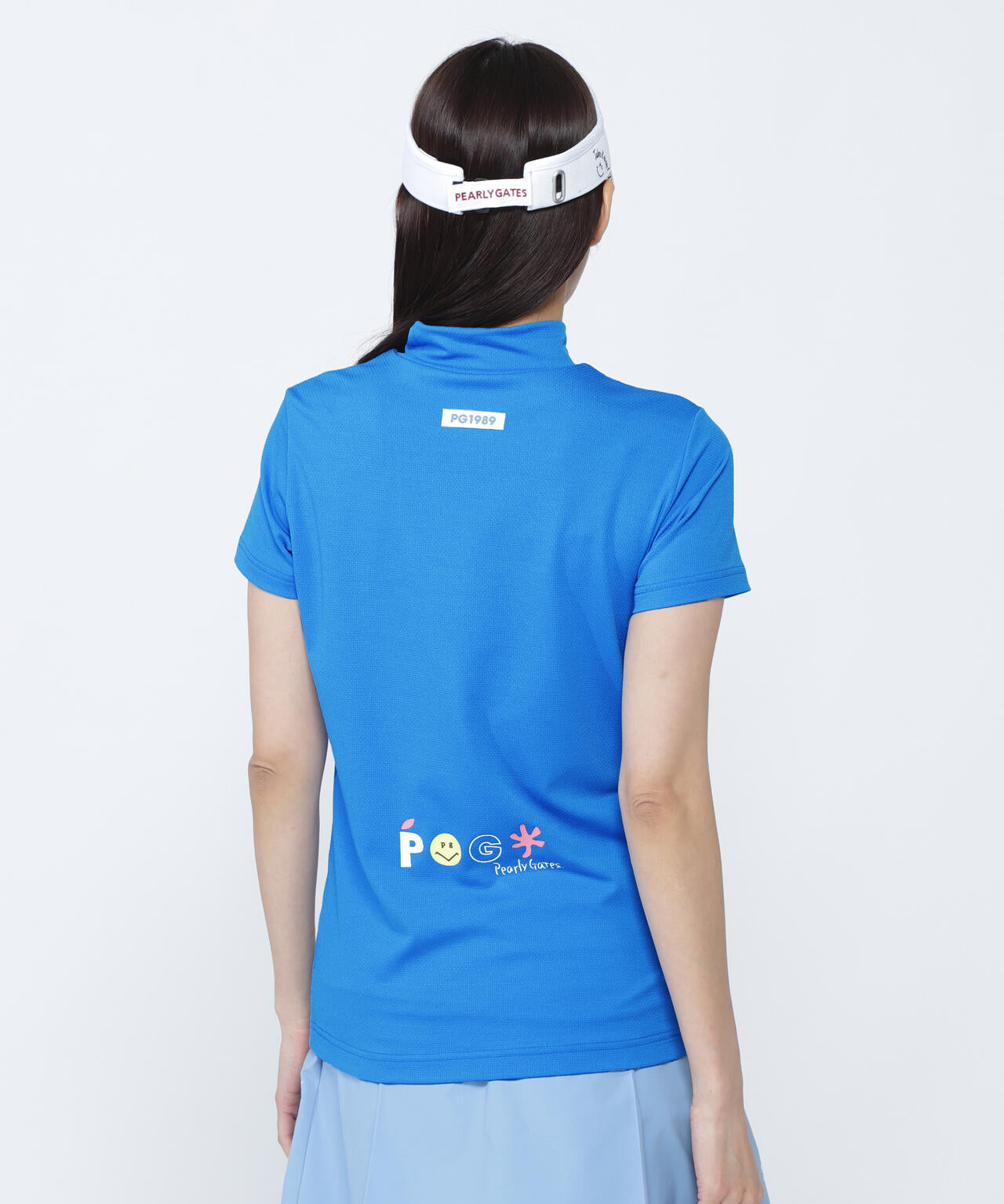 ベア疑似メッシュ半袖モックネックカットソー | PEARLY GATES