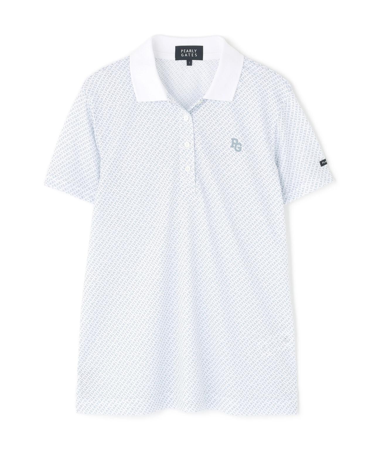 KAZEメッシュ半袖ポロシャツ ＜ロゴバイヤスボーダー柄＞ | PEARLY