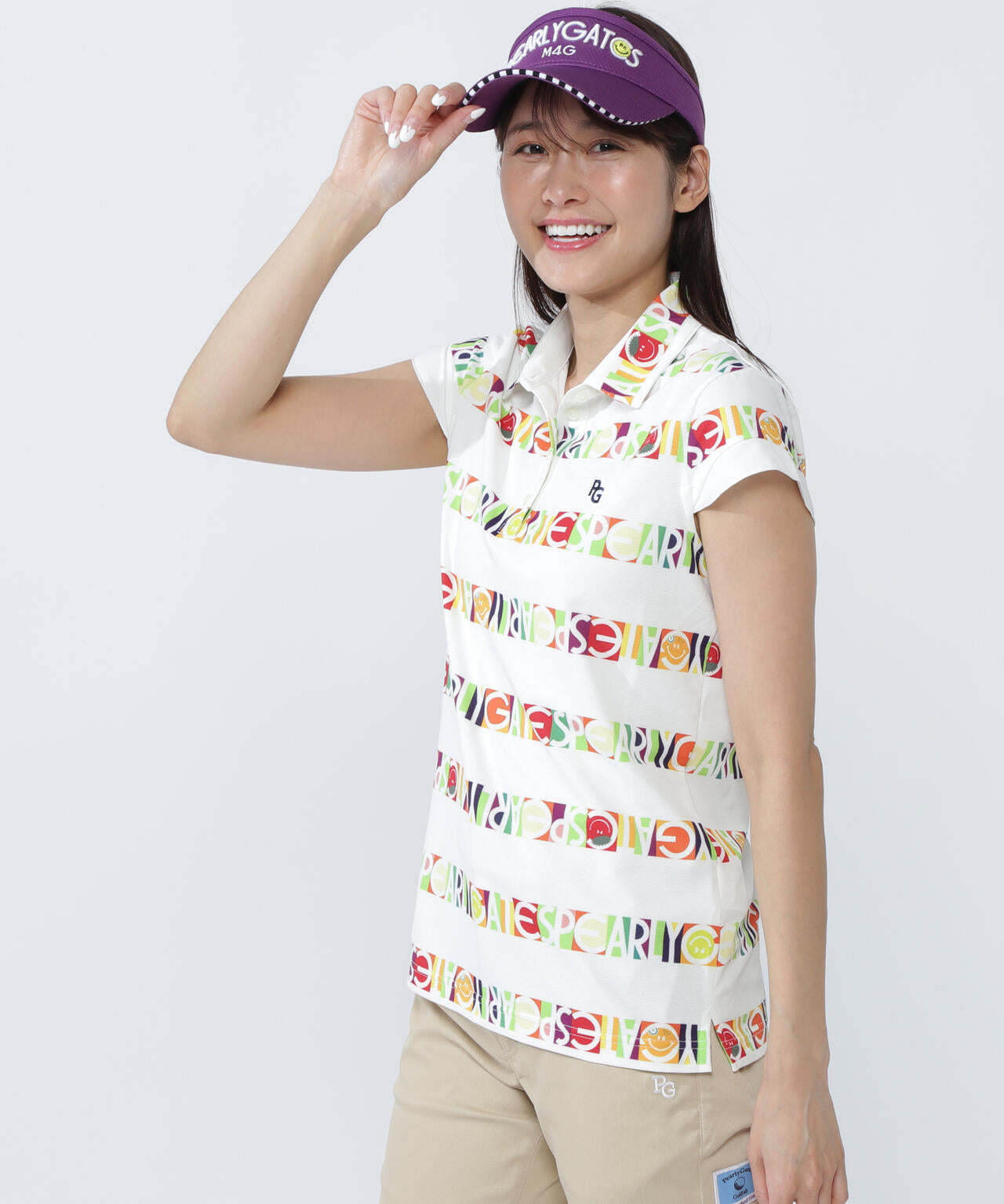 ビオニコシールボーダー半袖ポロシャツ | PEARLY GATES（パーリー