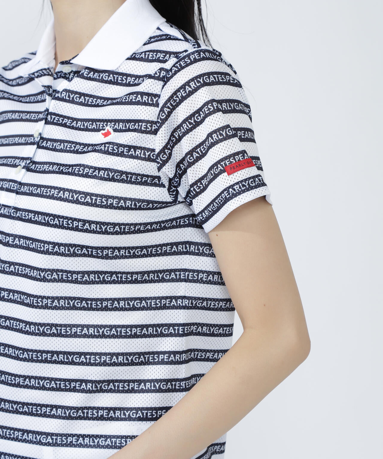 PEARLY GATES ストライプポロシャツとショートパンツセット PEARLY