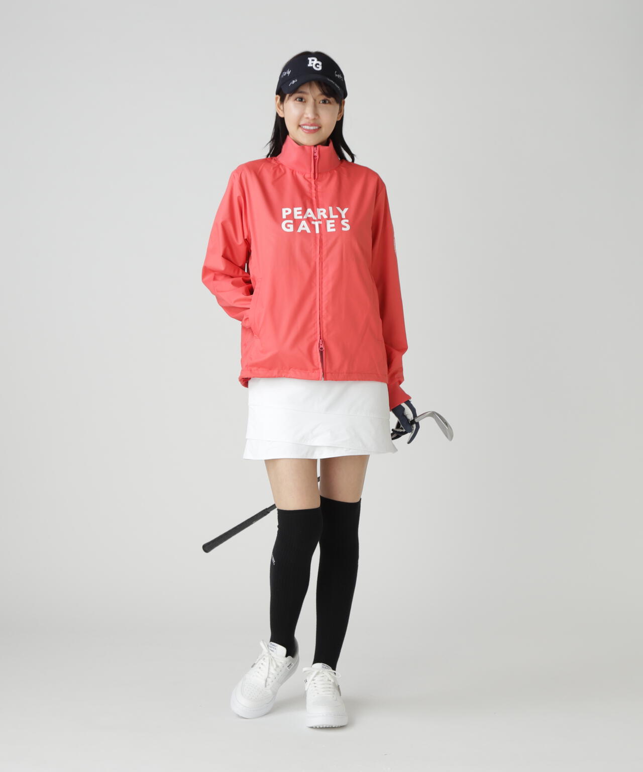 美品！PEARLY GATES ミニスカート 防風防寒 秋冬 中綿 PEARLY GATES