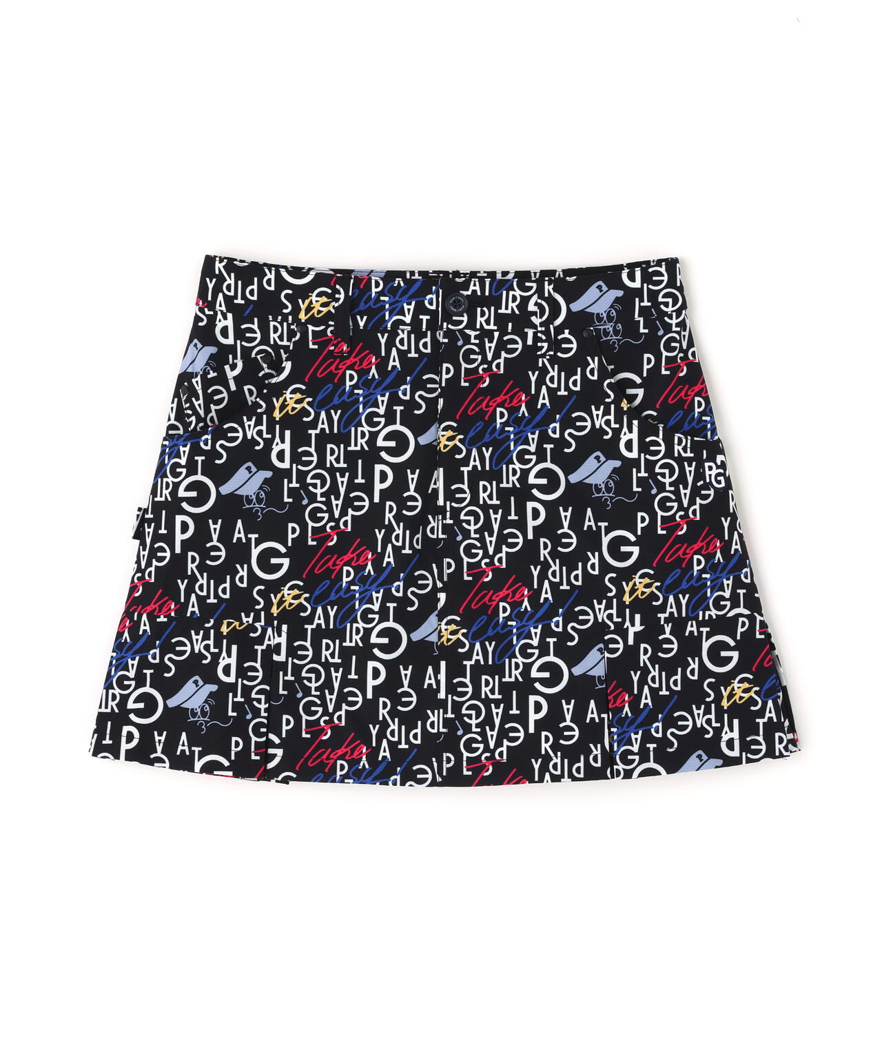 TEXBRID二重織裏使い スカート ＜BALLくんロゴ総柄＞ | PEARLY GATES