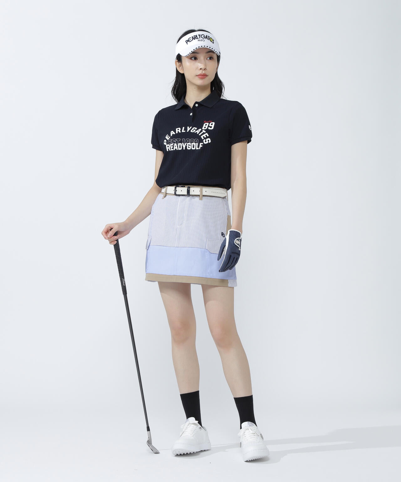 PEARLY GATES 韓国 ゴルフスカート アウトフィッター2WAYスカート