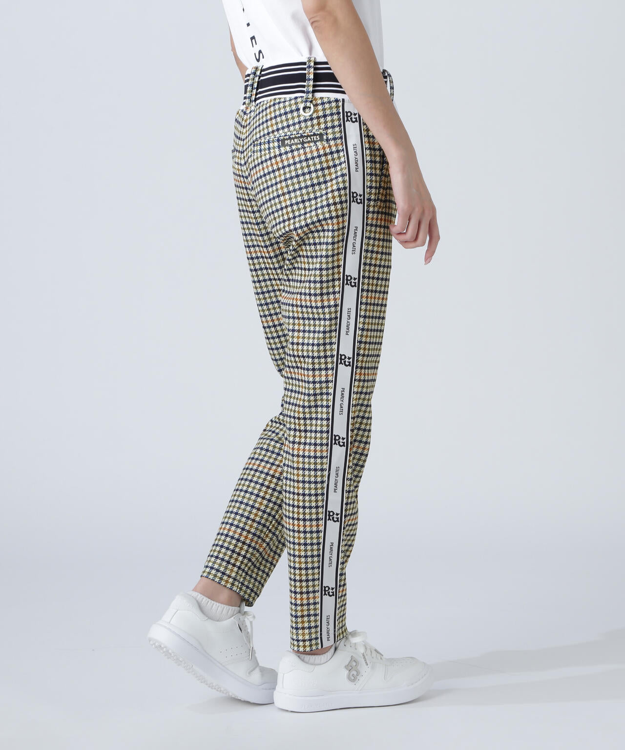 パーリーゲイツ PEARLYGATES ストレッチパンツ 千鳥格子柄 サイズ0
