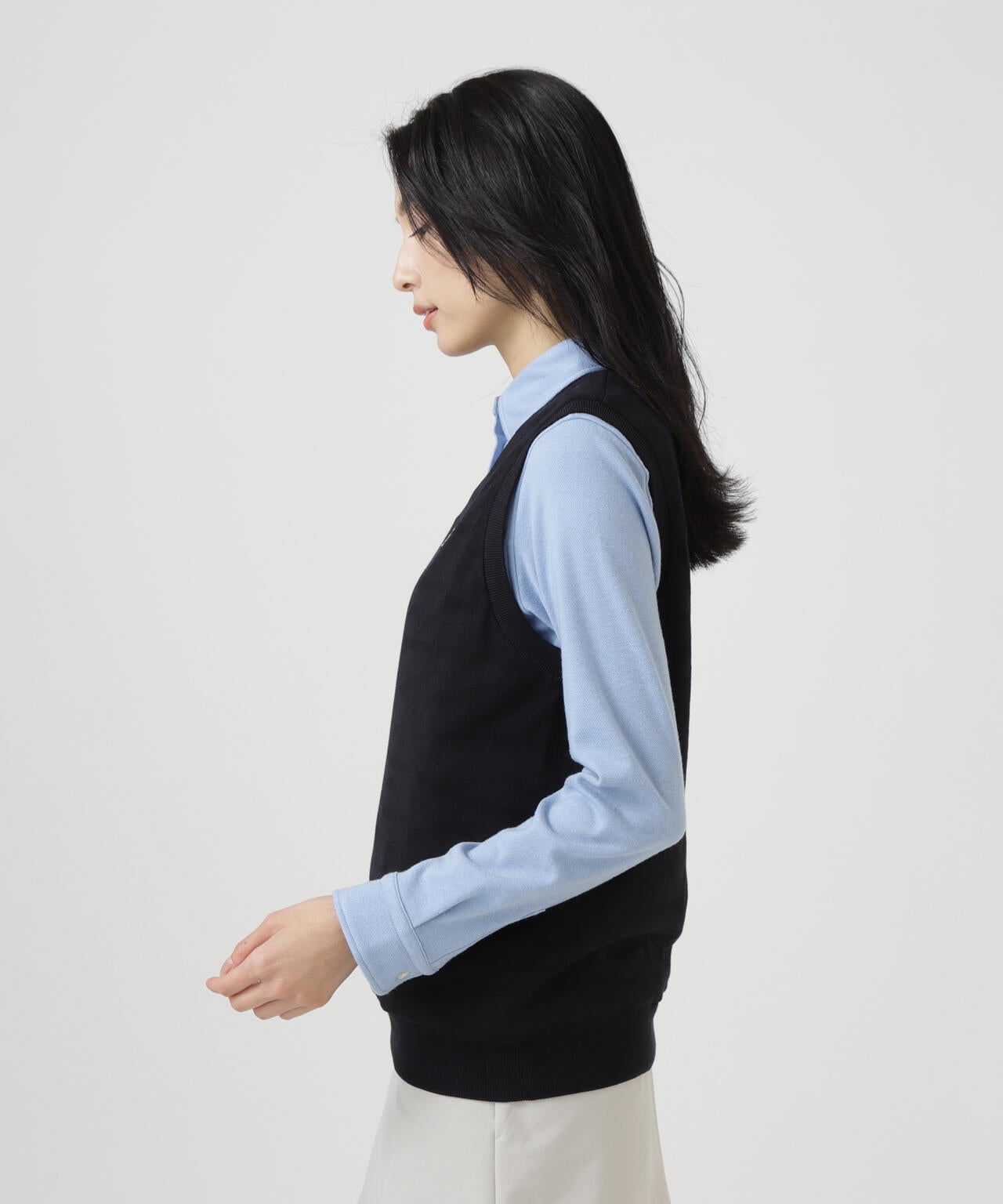 ロゴ総柄Vネックニットベストプルオーバー | PEARLY GATES（パーリー