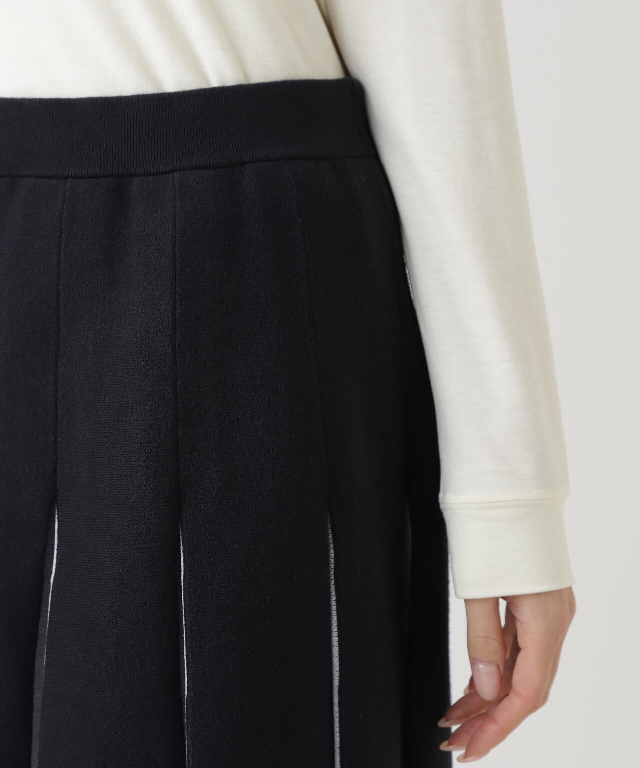 14GダブルJQ×ワッペン風ニットプリーツスカート | PEARLY GATES