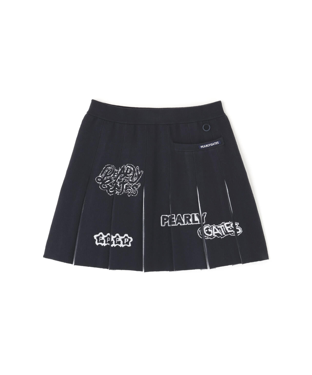14GダブルJQ×ワッペン風ニットプリーツスカート | PEARLY GATES
