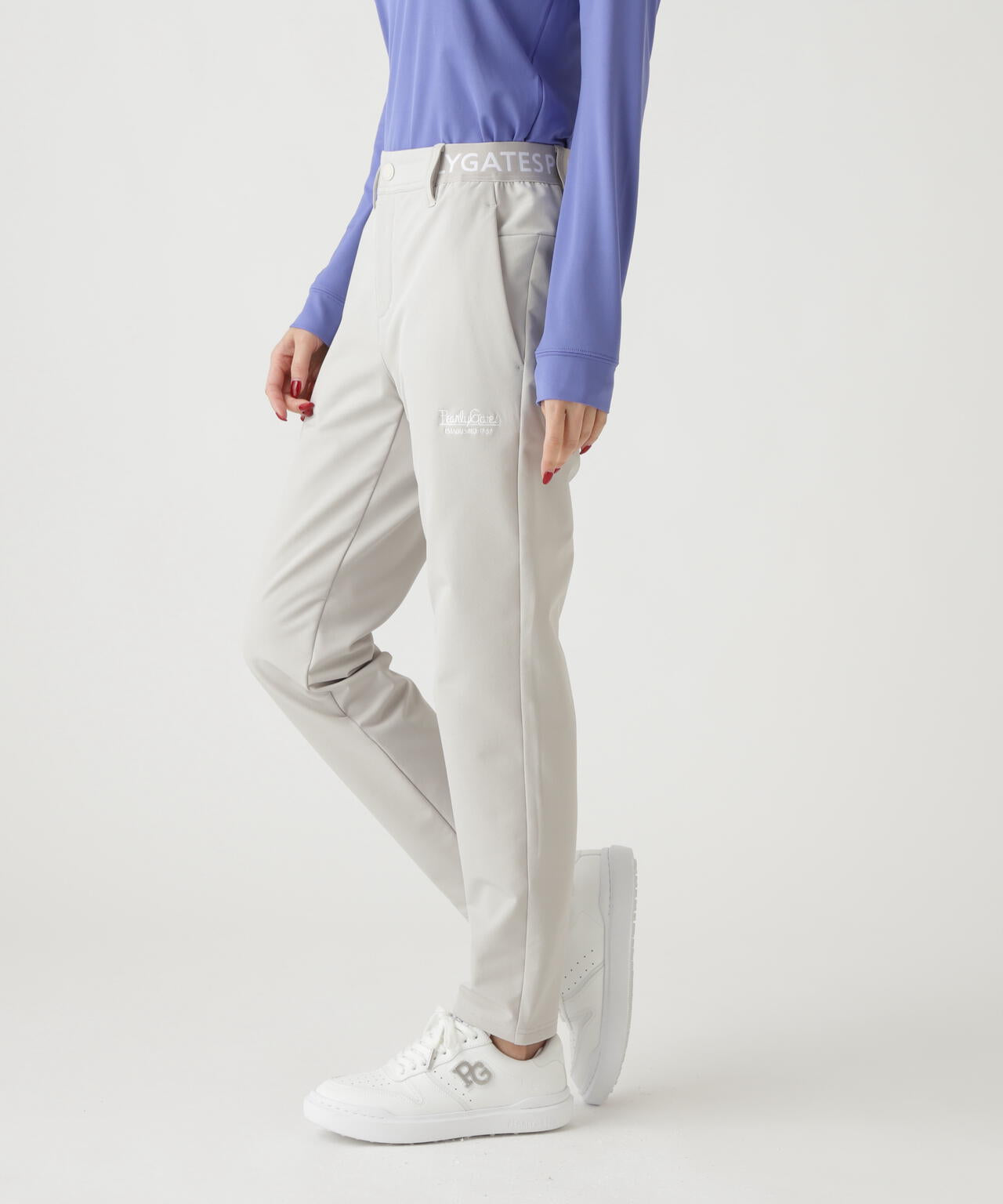 パーリーゲイツ グレー パープル りんご セットアップ パーリーゲイツ