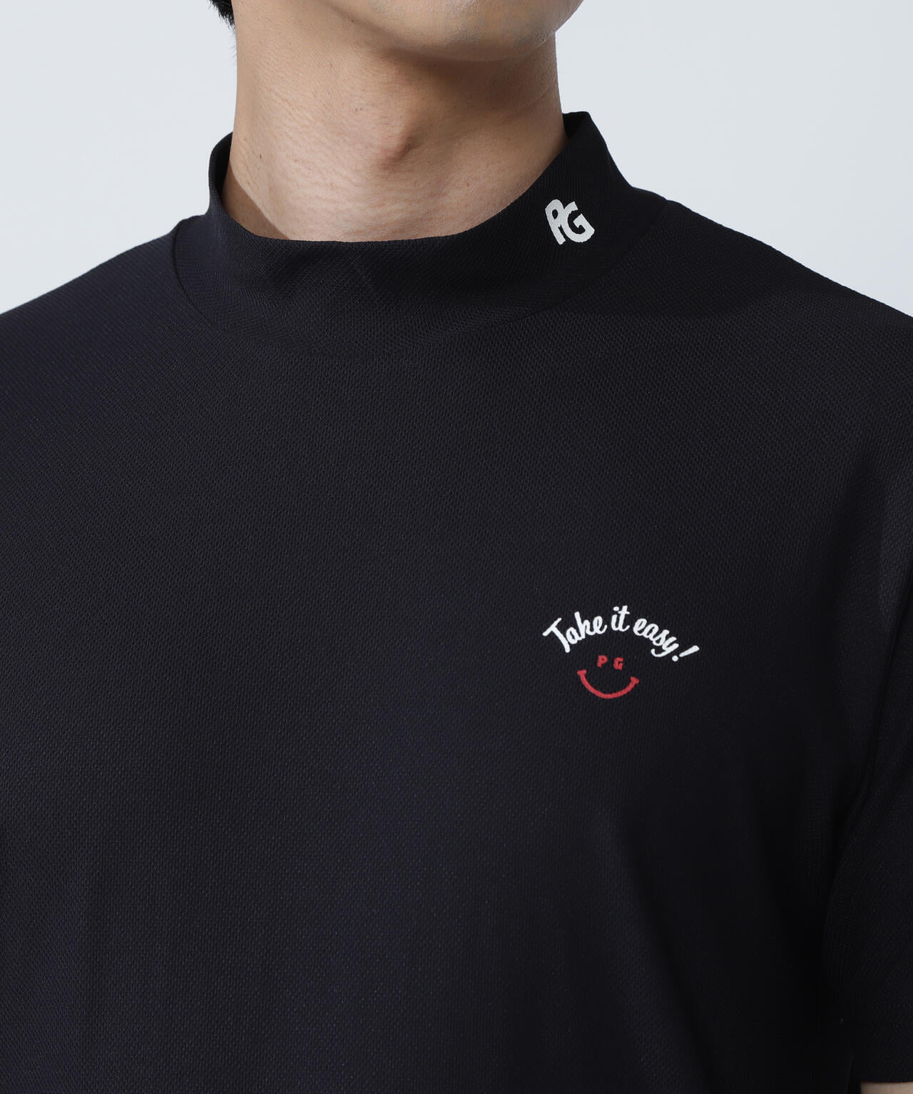 ハニカムカノコ半袖モックネックカットソー | PEARLY GATES（パーリー