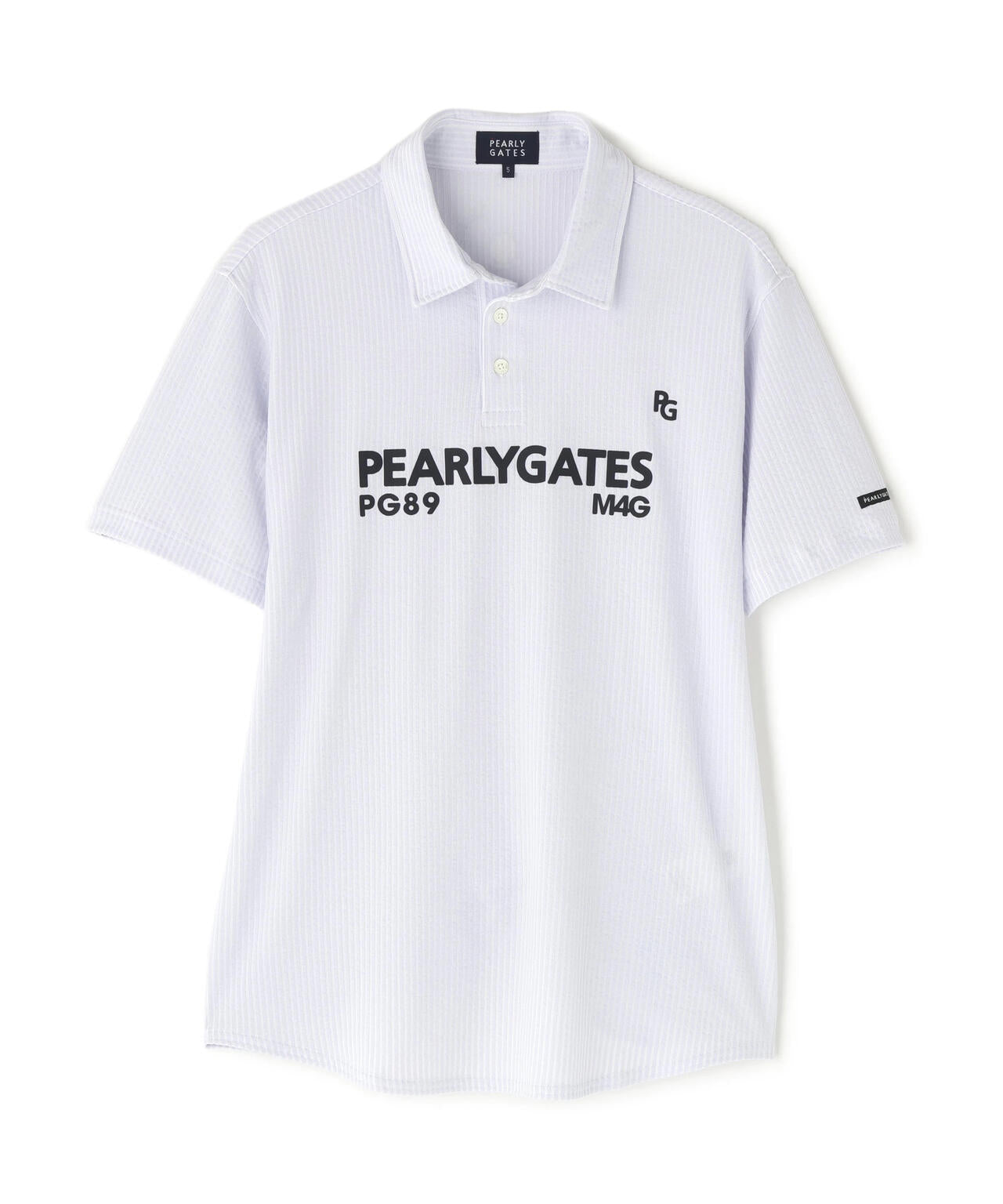 カチオンストライプサッカー半袖ポロシャツ | PEARLY GATES（パーリー