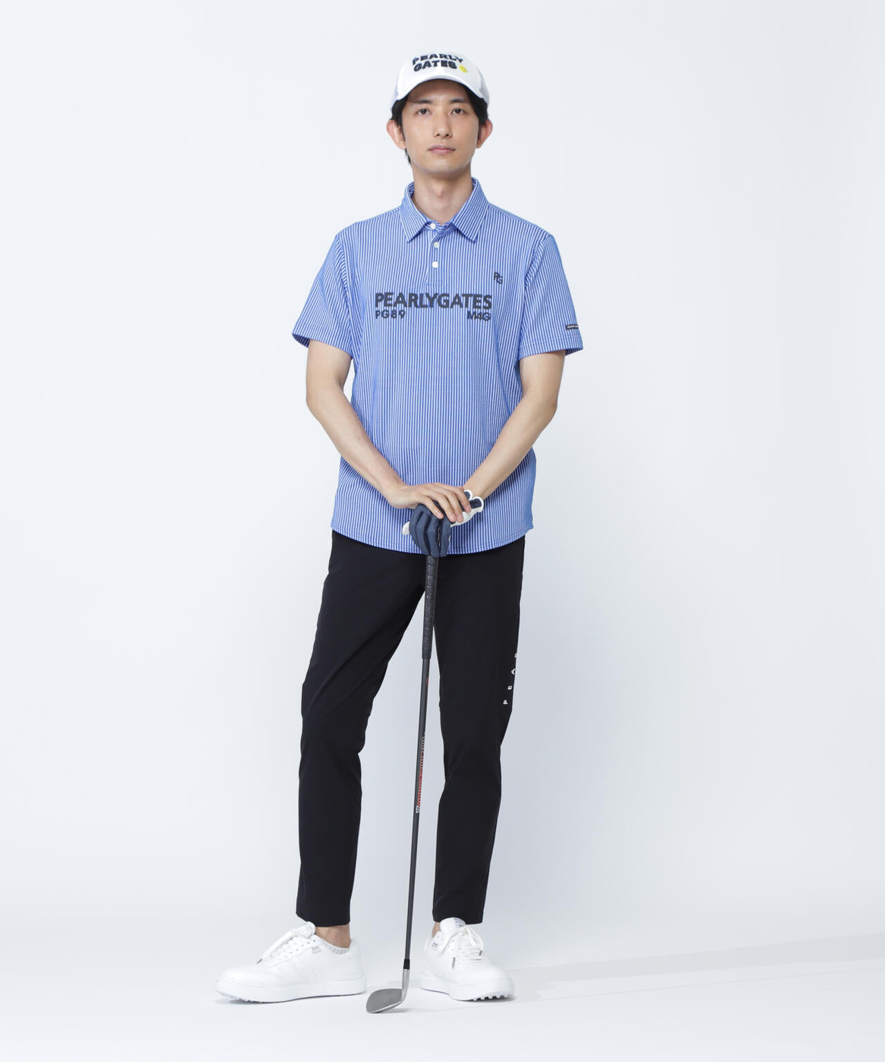 カチオンストライプサッカー半袖ポロシャツ | PEARLY GATES（パーリー