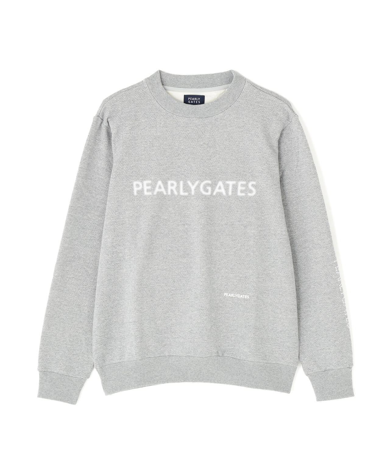 ジグザグ裏毛ジャガードクルーネックスウェットプルオーバー | PEARLY