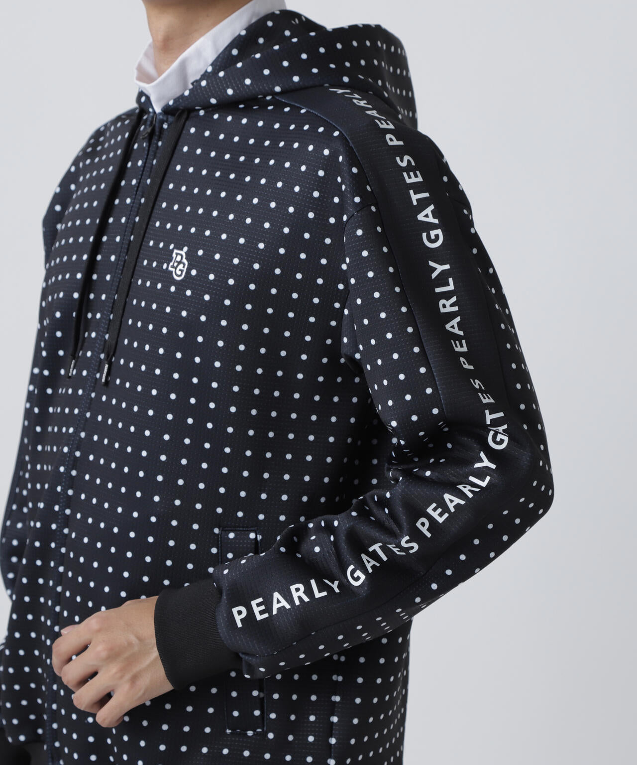 ダブルフェイス フルジップフーディ ＜ミニドット柄＞ | PEARLY GATES