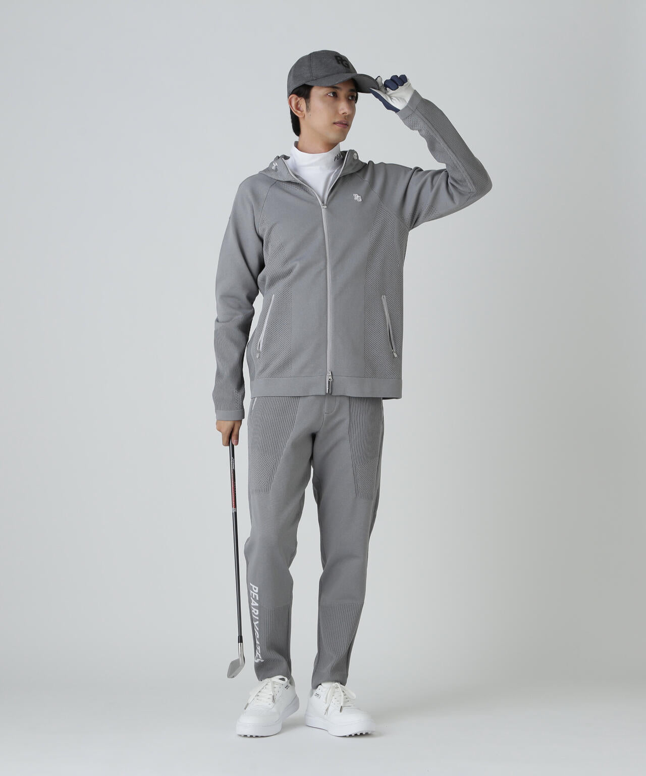 ポリエステルヤーンmmフルジップニットフーディ | PEARLY GATES