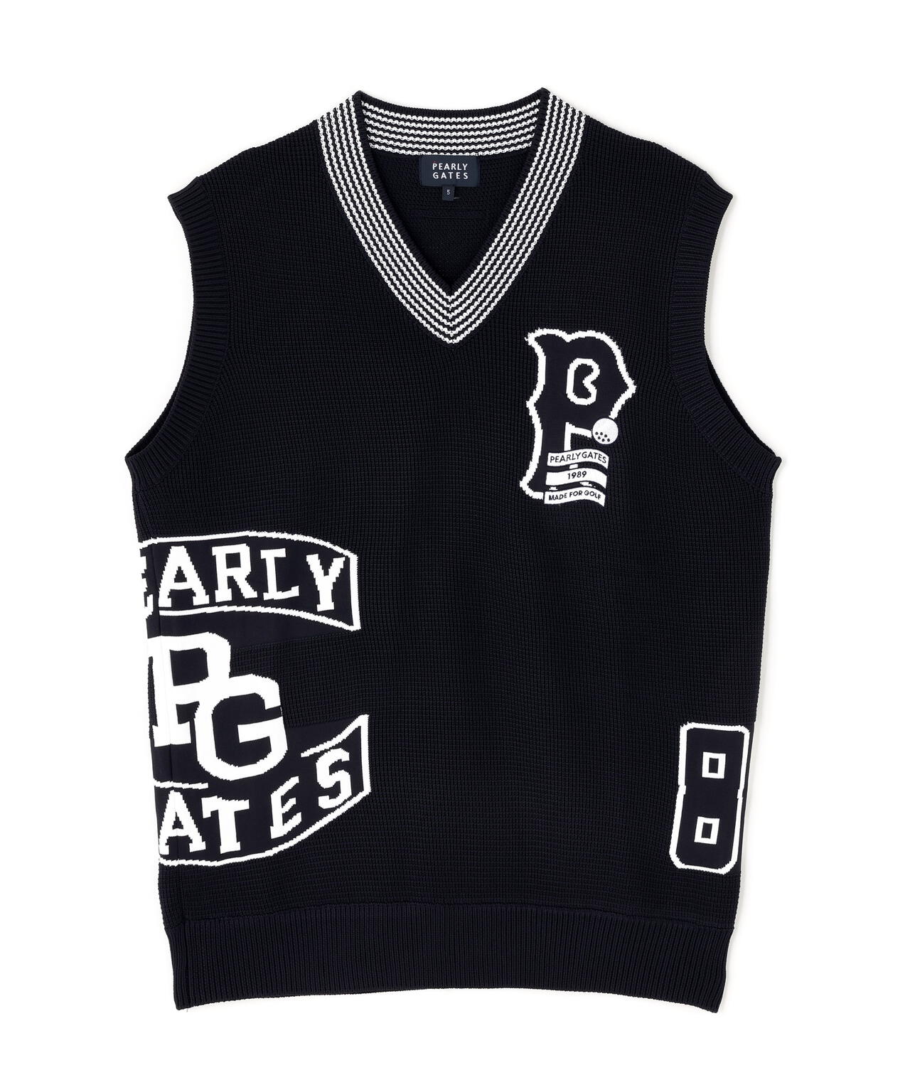 14GジャガードVネックニットベスト | PEARLY GATES（パーリーゲイツ