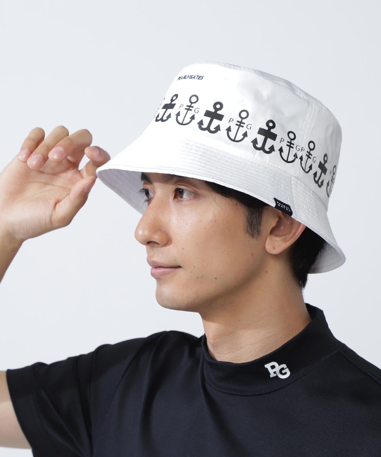 ロゴアンカー柄ハット (UNISEX) | PEARLY GATES（パーリーゲイツ