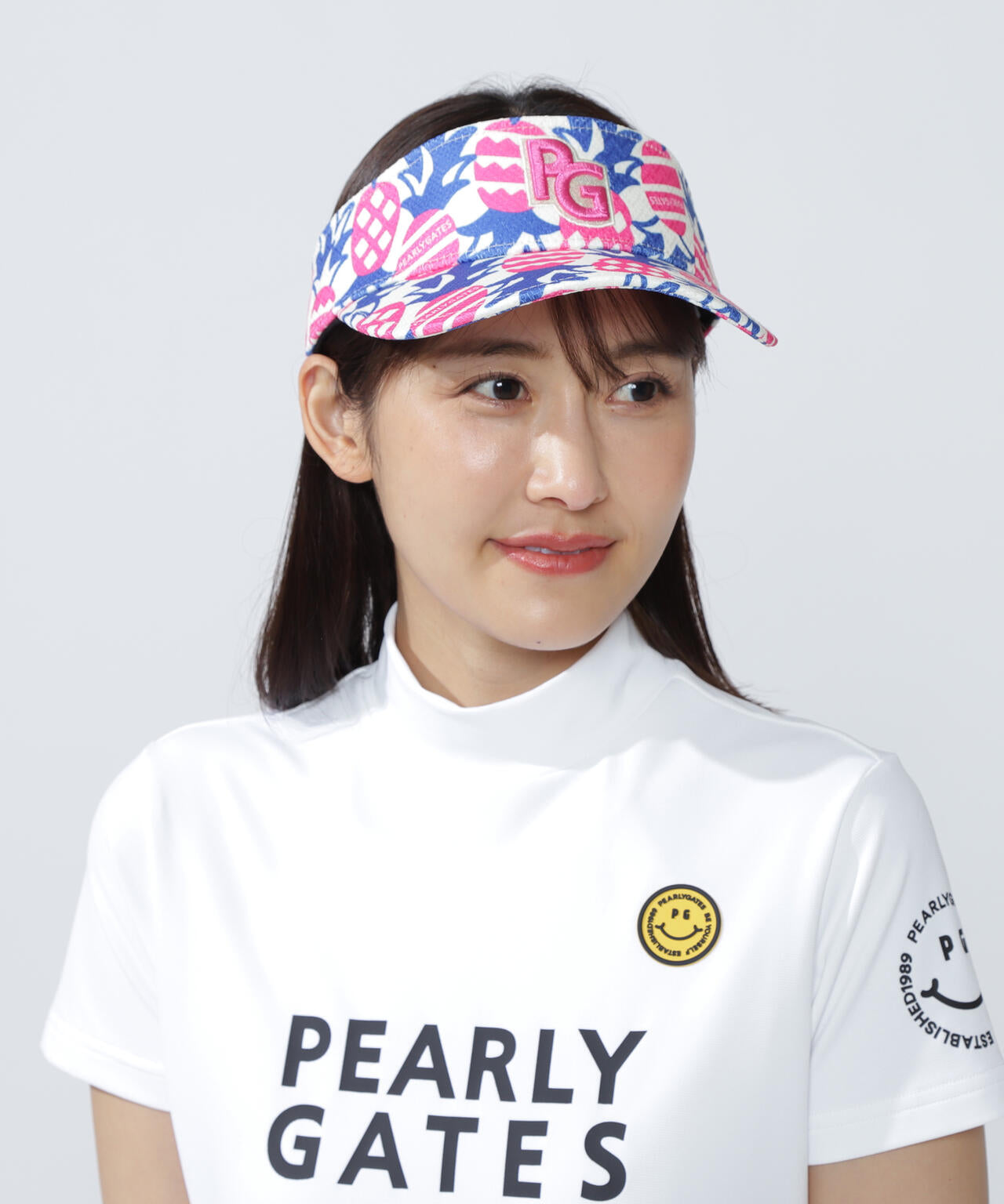 パイナップル柄バイザー (UNISEX) | PEARLY GATES（パーリーゲイツ