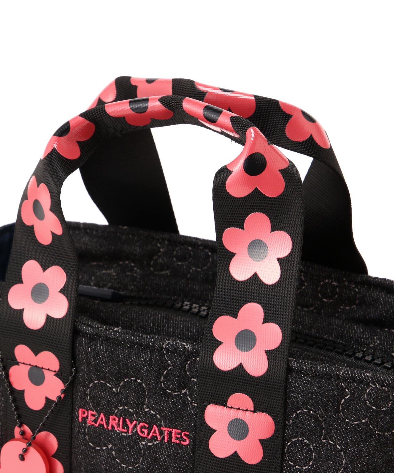 未使用 パーリーゲイツ カートバッグ フラワー柄 ゴルフ 定価28600円