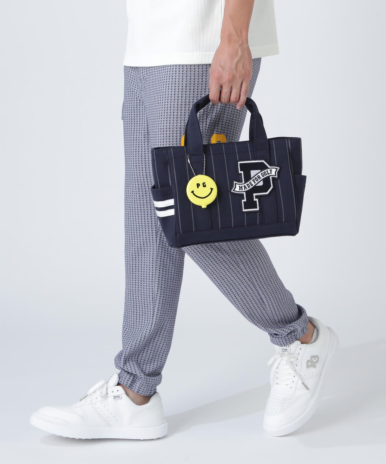 ピンストライプ柄裏毛カートバッグ (UNISEX) | PEARLY GATES（パーリー