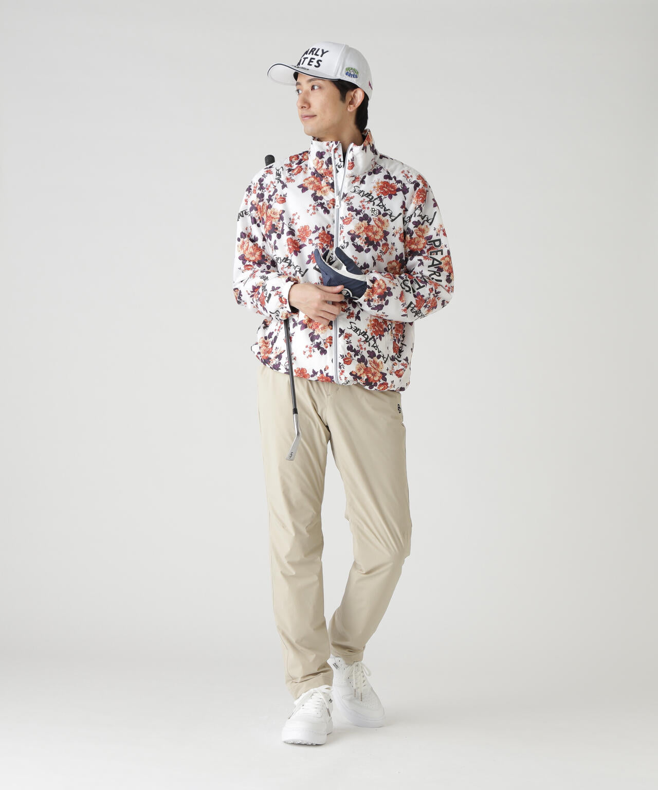 Peミニリップ中綿ジップアップブルゾン ＜繊細花柄＞ | PEARLY GATES