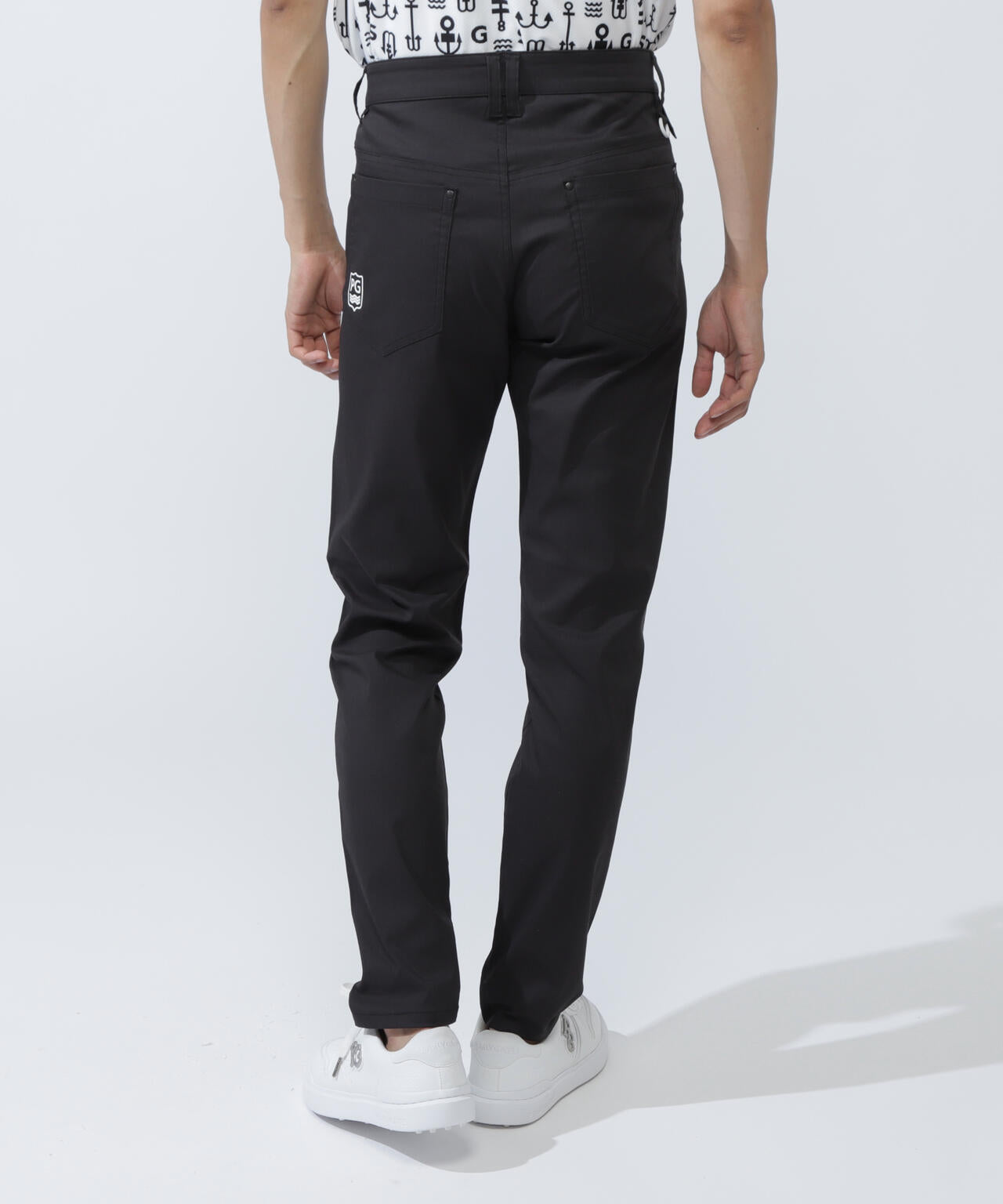 パーリーゲイツ】ロングパンツ コットン 6サイズ ブラック ストレッチ