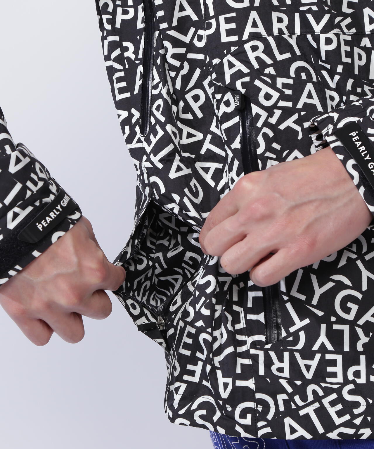 CRAFTEVOフルジップアップレインジャケット ＜ロゴ/千鳥柄＞ (MENS