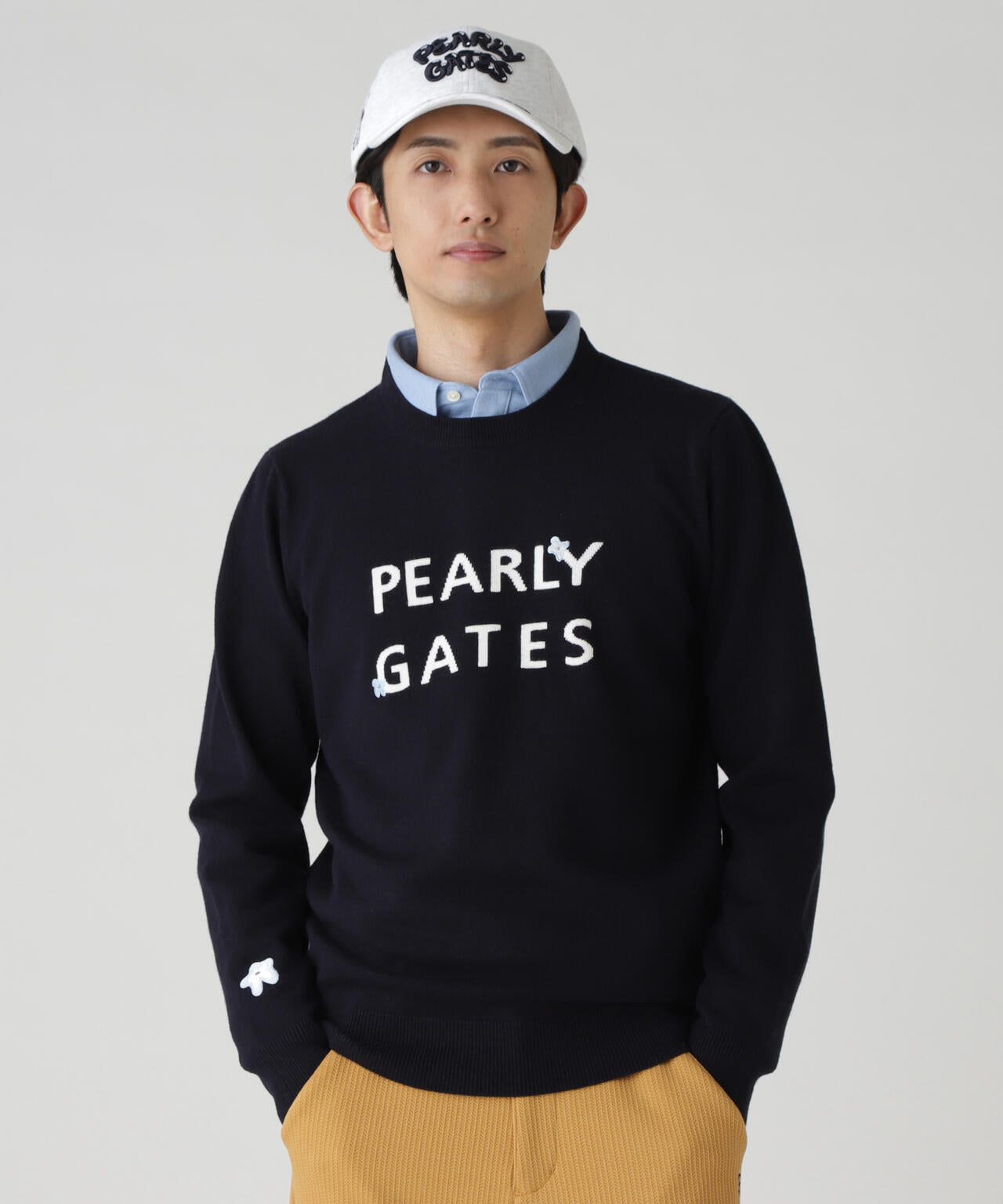 パーリーゲイツPGGサーモニットカルゼハーフジッパーnayami.DENサイズ5