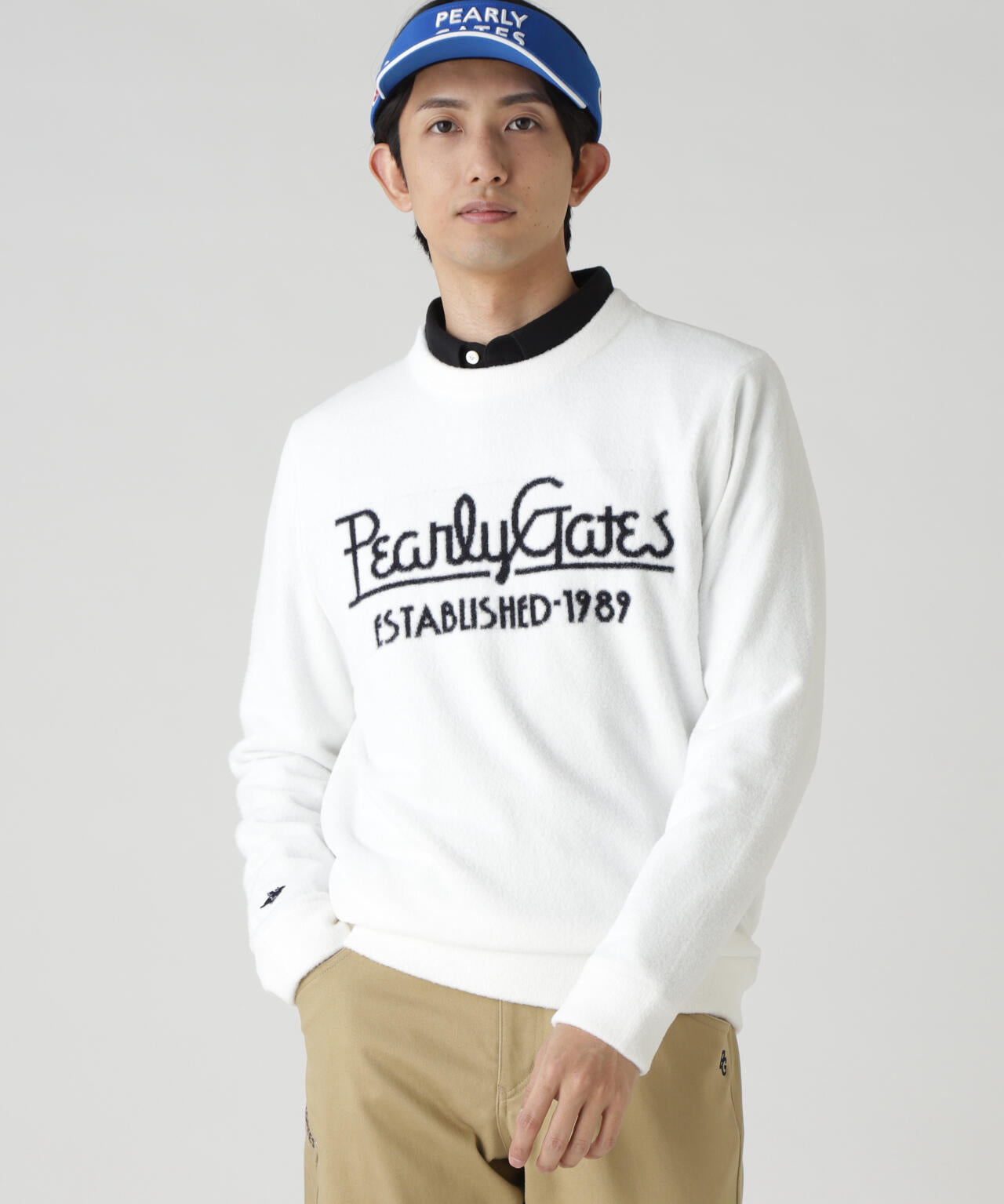 裏付きクルーネックニットプルオーバー | PEARLY GATES（パーリー