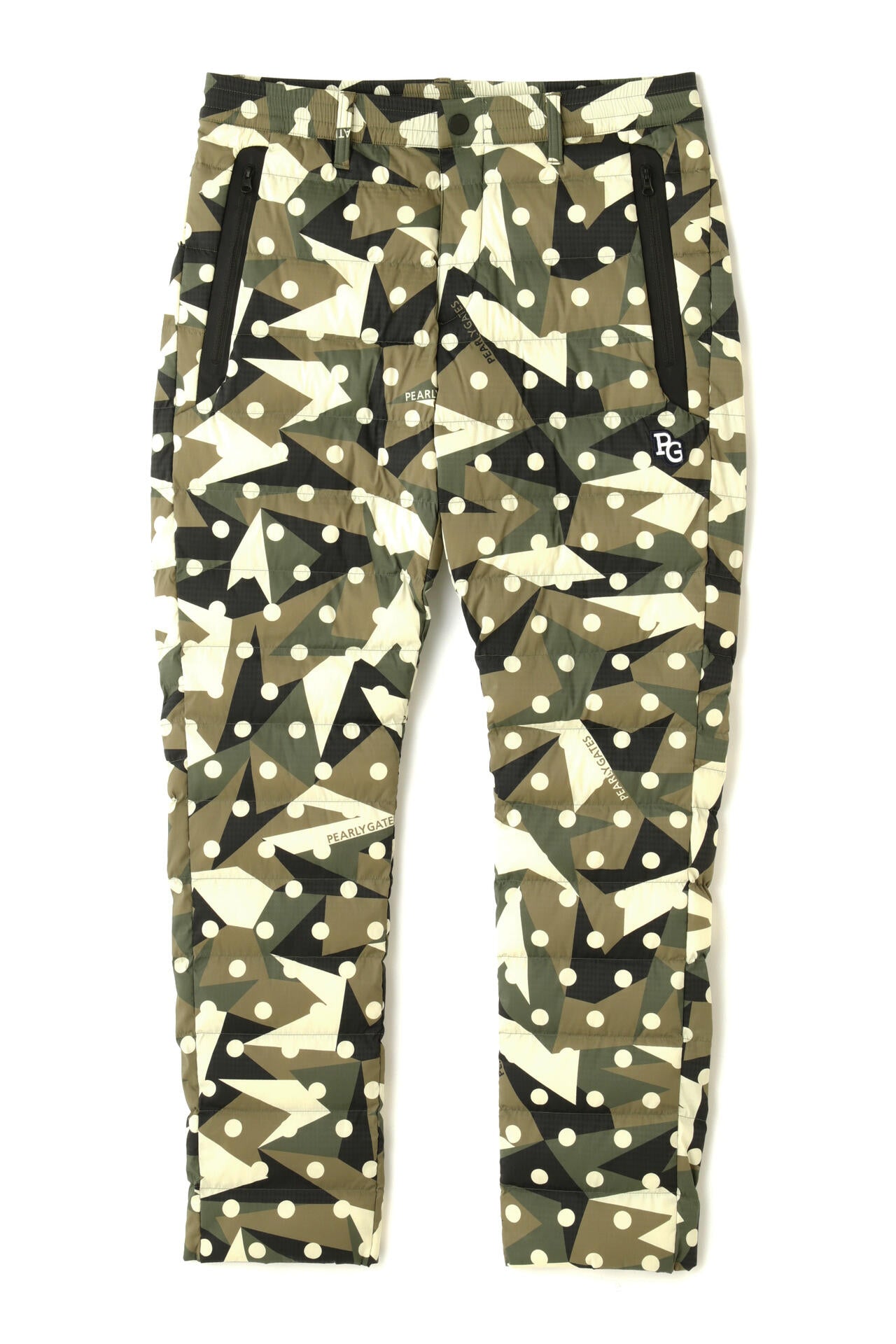 パーリーゲイツ PG ダークカモフラージュ キルティング中綿パンツ5