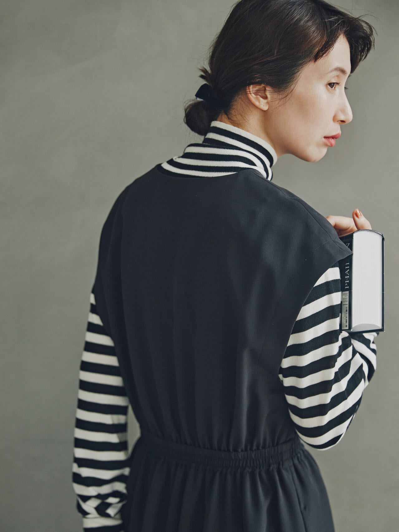 WEB限定サイズ】【kazumiコラボ】ダブルクロスノースリーブワンピース