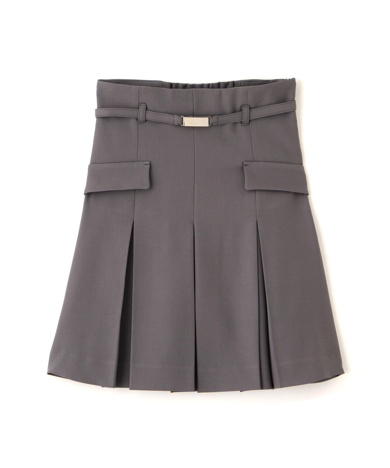 セットアップ対応＞ベルト付ベーシックツイルミニスカート | JILL by