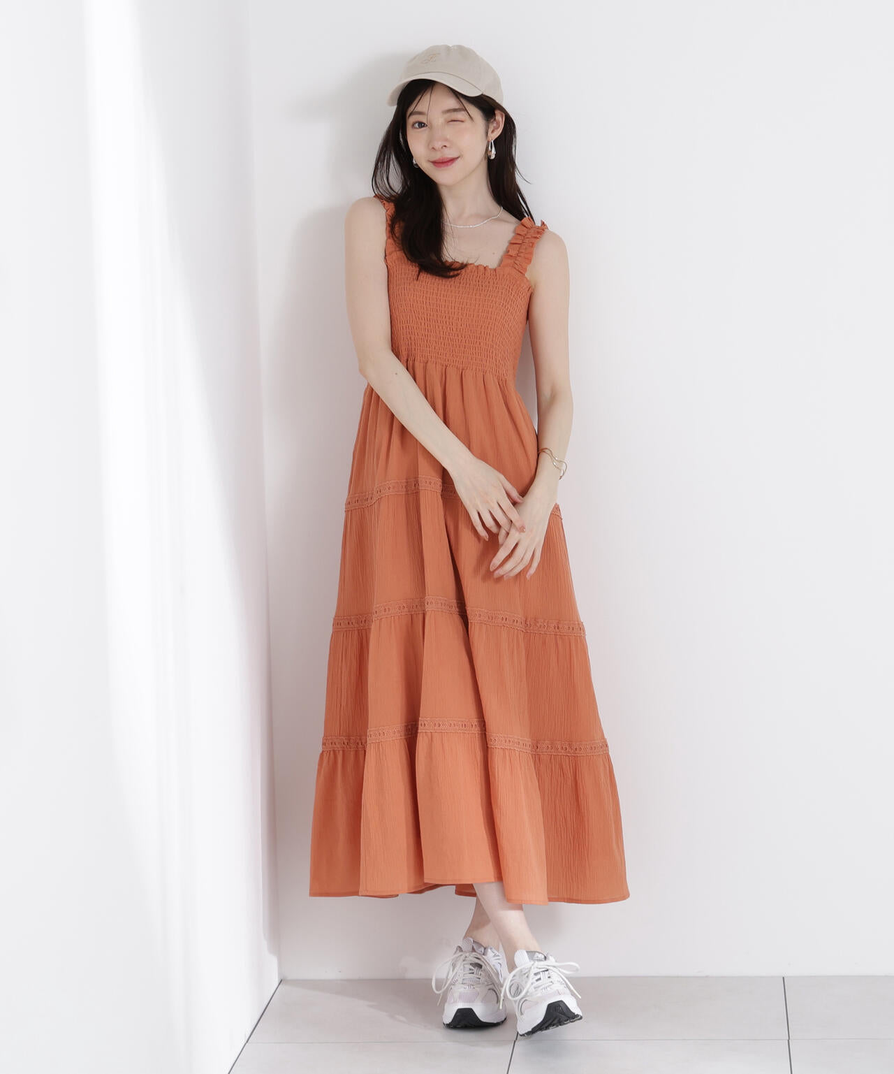 EDIT COLOGNE》レース付きティアードワンピース | PROPORTION BODY