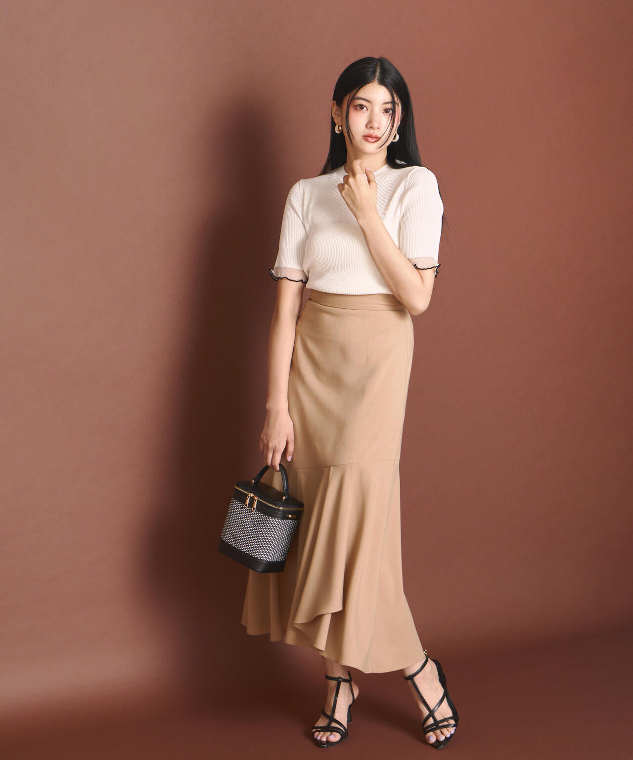 アシメフリルマーメイドスカート | PROPORTION BODY DRESSING