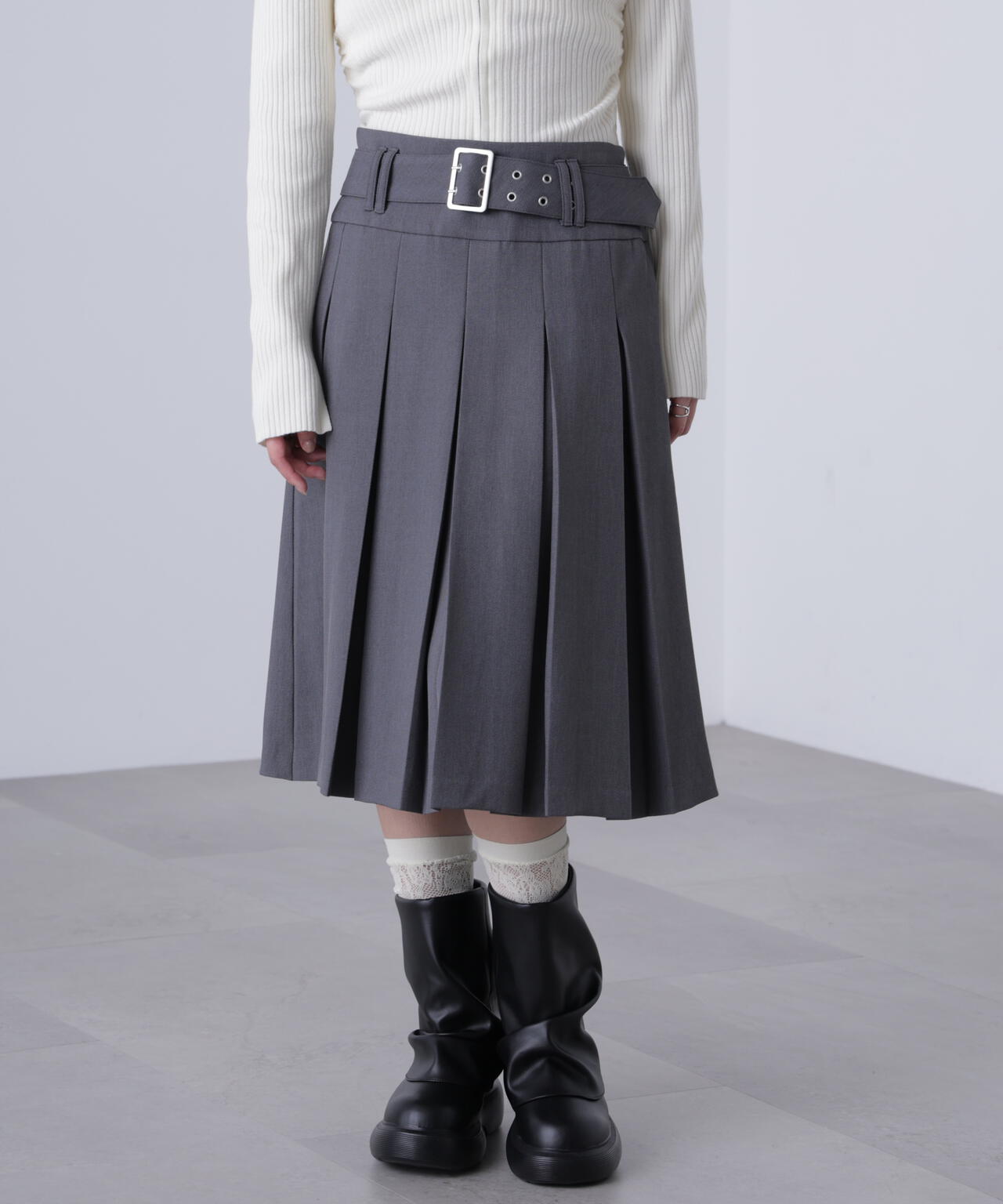 タックプリーツミディスカート | FREE'S MART（フリーズマート