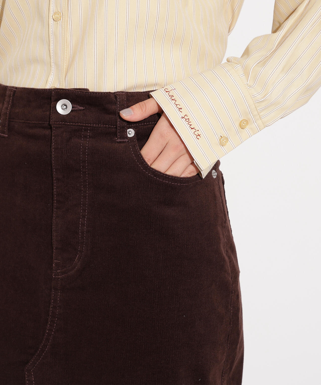 コーデュロイスリットスカート | N. Natural Beauty Basic*（エヌ