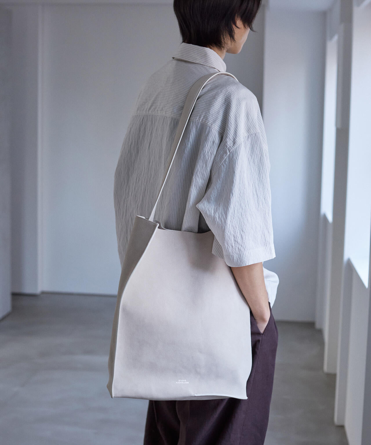 STUDIO NICHOLSON / VESUVIO SUEDE NS TOTE | THE LIBRARY（ザ ライブ