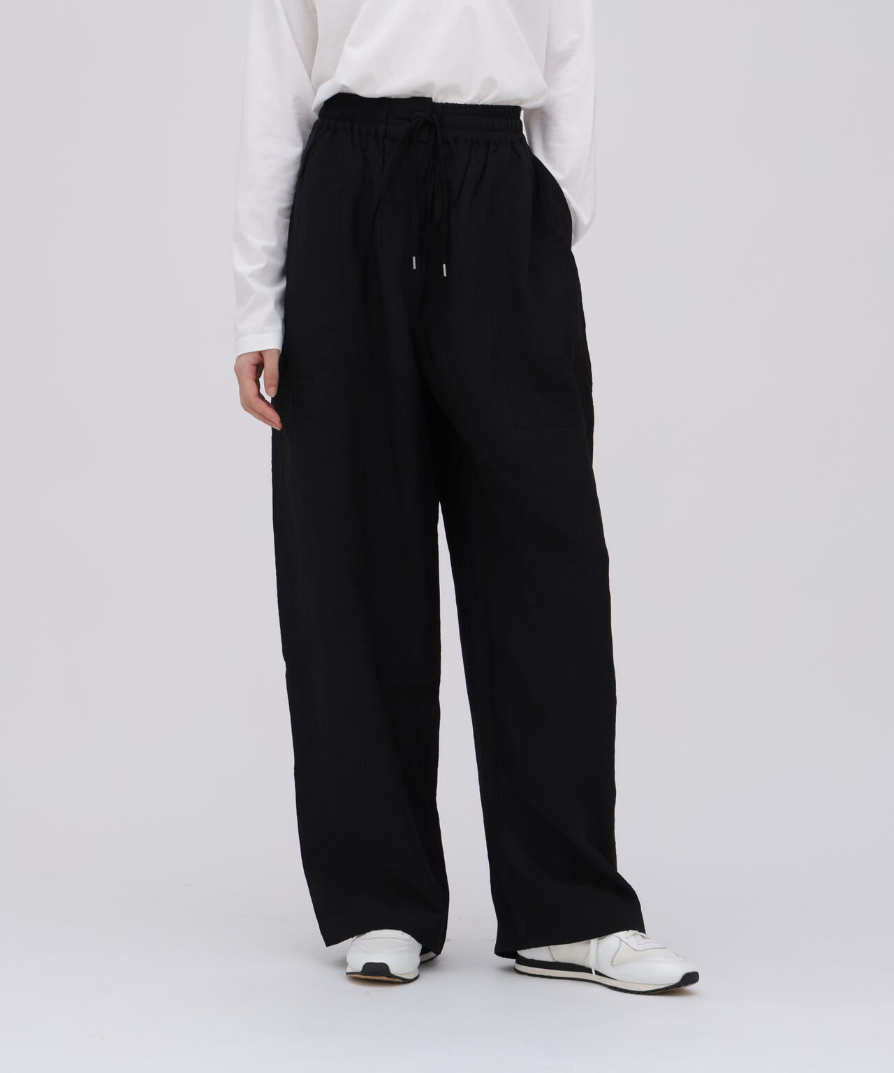 STUDIO NICHOLSON / CRUSHED VISCOSE ELASTICATED WAIST PANT | THE