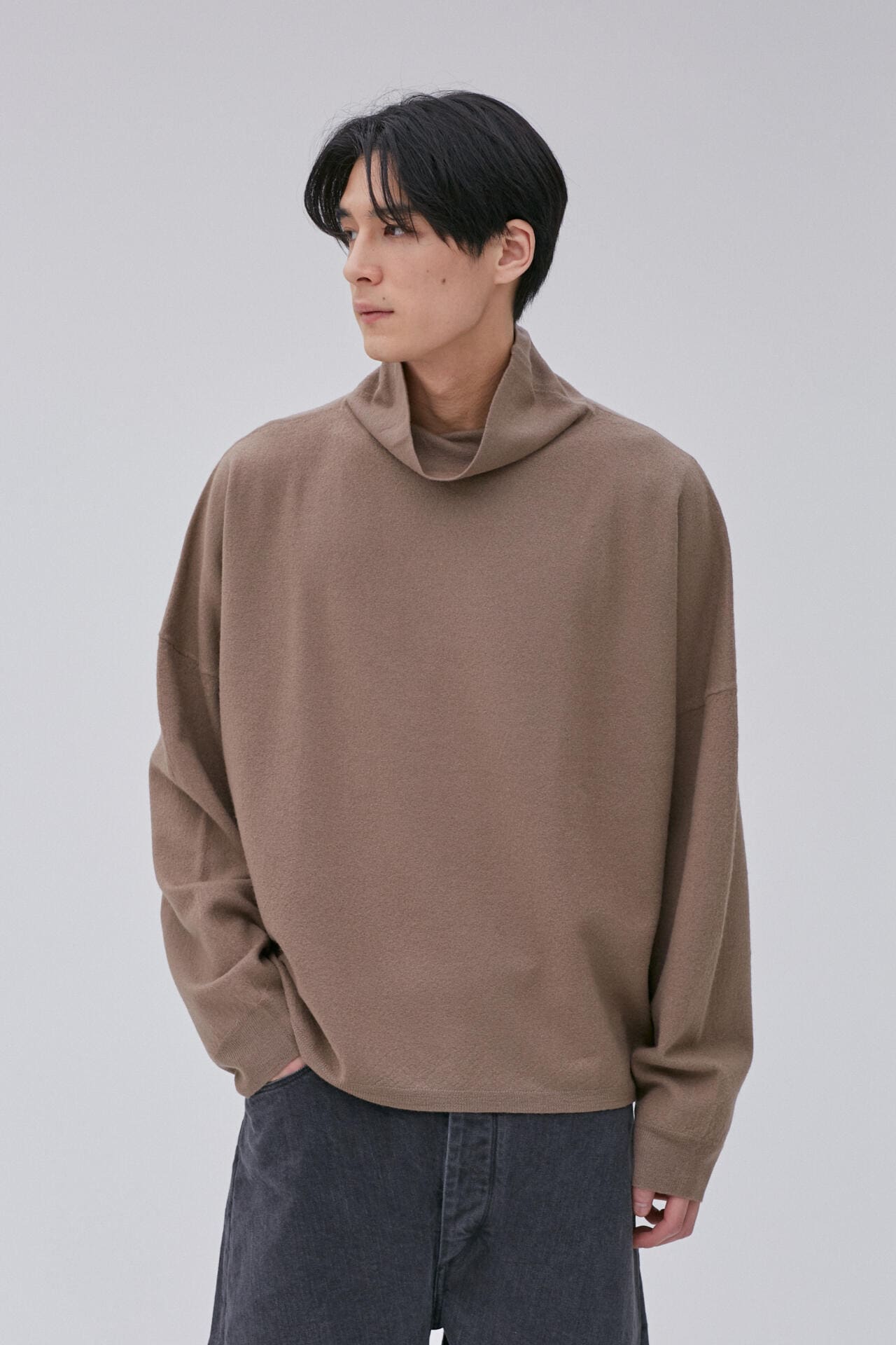 STUDIO NICHOLSON / LW BOILED WOOL 16GG ROLL NECK JUMPER | THE