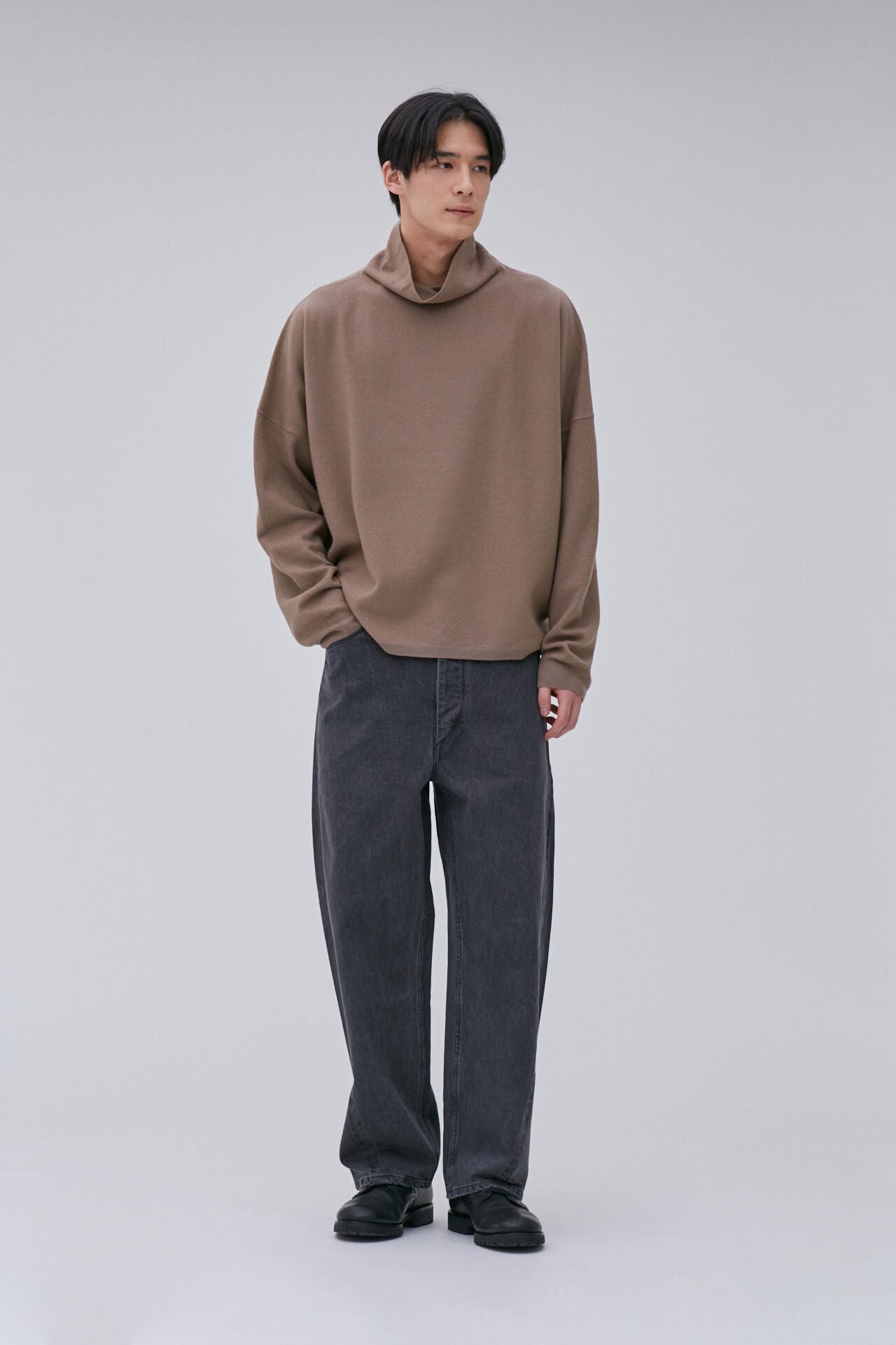 STUDIO NICHOLSON / LW BOILED WOOL 16GG ROLL NECK JUMPER | THE