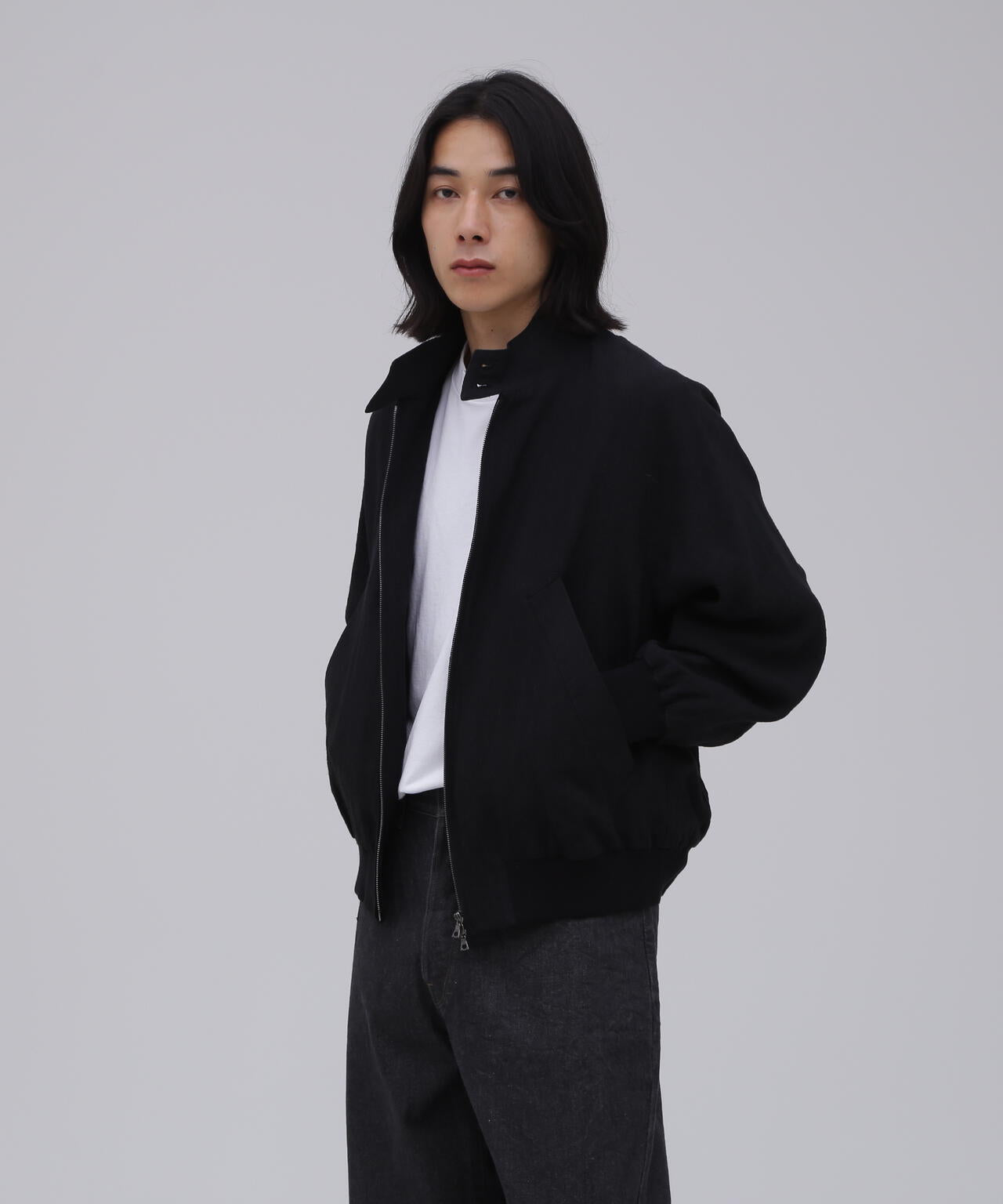別注] blurhms / RAMIE LINEN HARRINGTON JACKET | THE LIBRARY（ザ