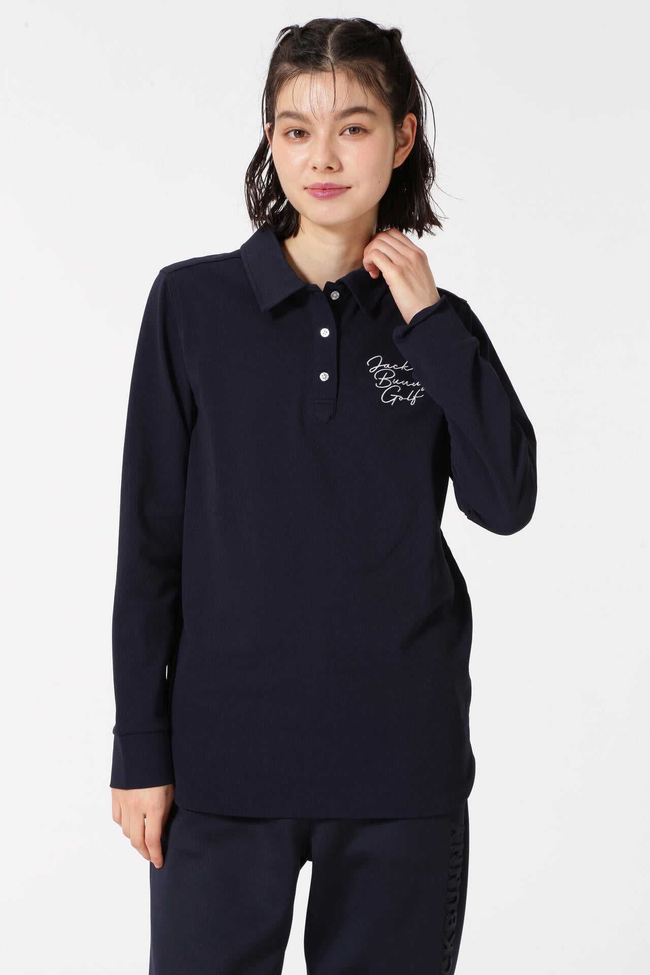 ストレッチカノコ長袖ポロシャツ | Jack Bunny!!（ジャックバニー