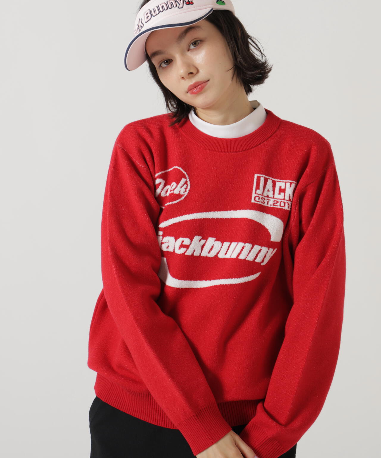 佐久間朱莉プロコラボカラーあり】12Gダブルジャガードクルーネック