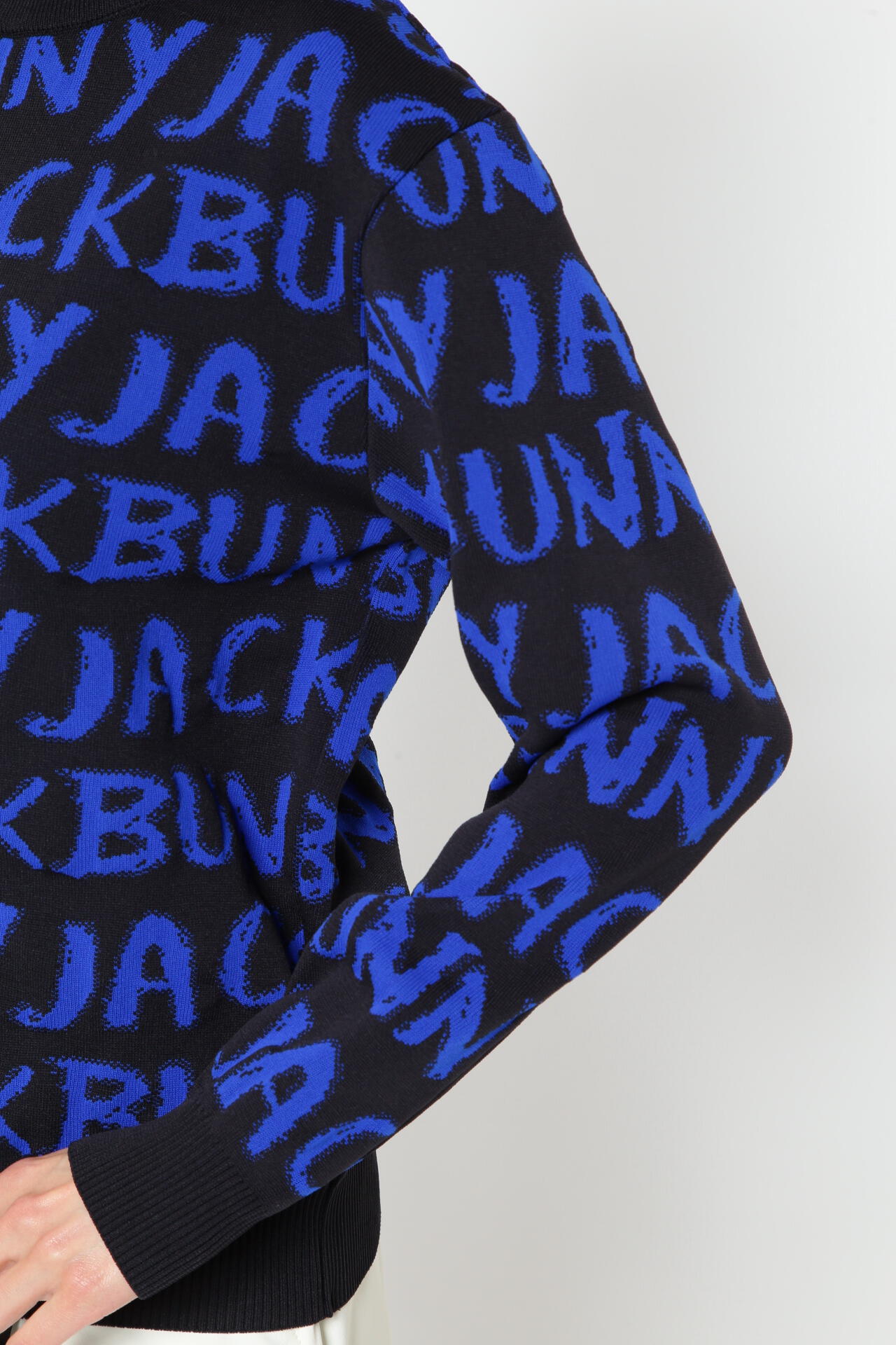 Wジャガード クルーネックニットプルオーバー ＜直営・公式オンライン