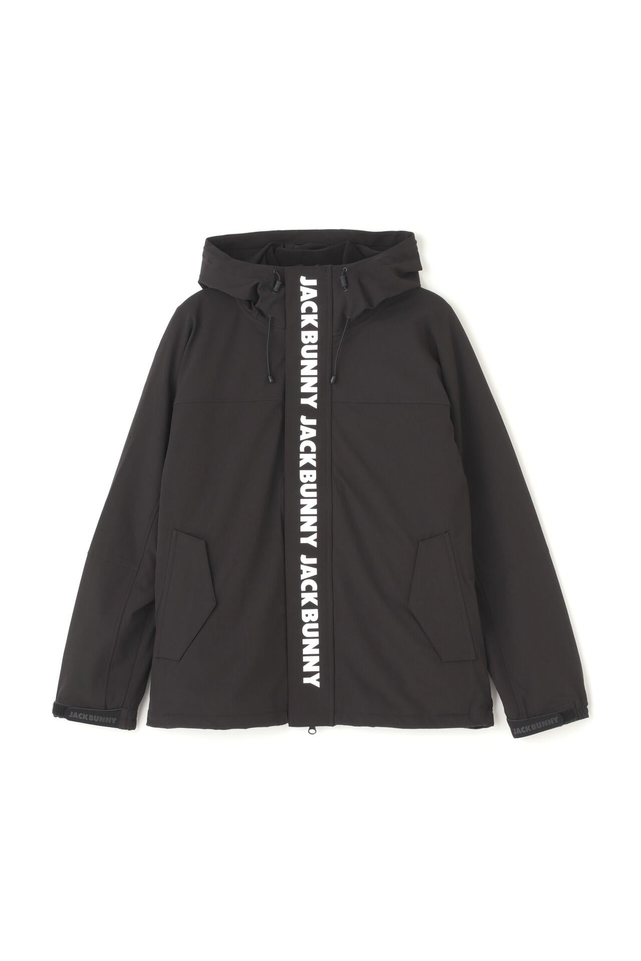 Jack Bunny フード付きジャケット ブラック 2WAY二重織ストレッチ 3WAY