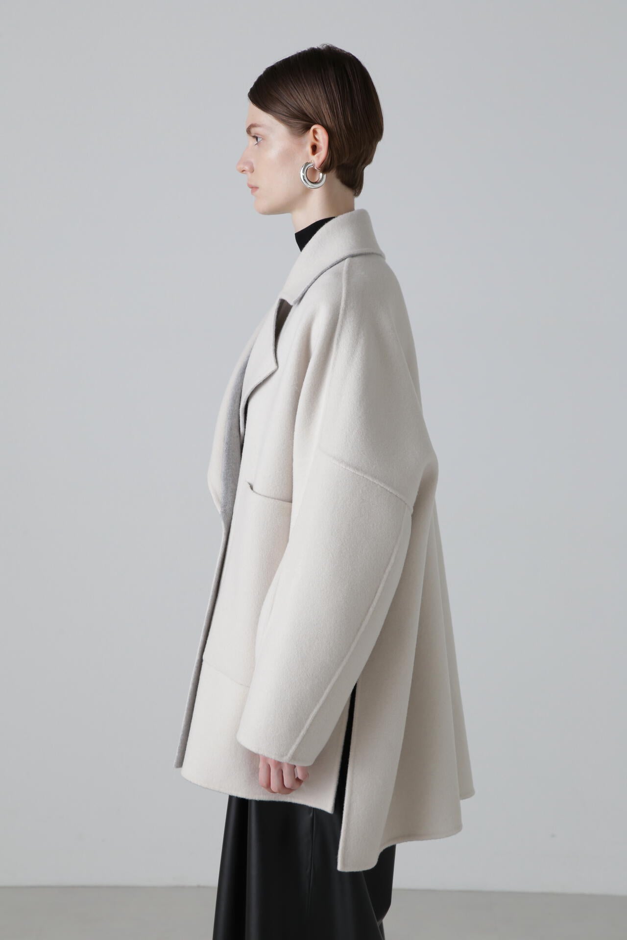カシミヤ混2TONEリバーコート | ADORE（アドーア） ｜【公式