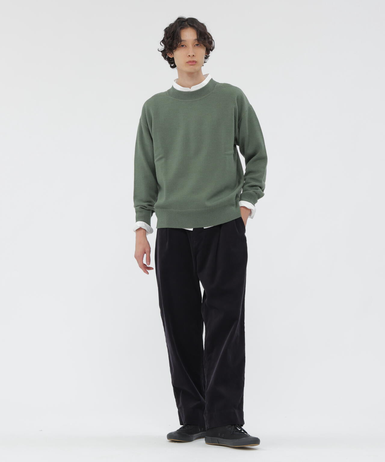 DRY COTTON NEEDLECORD TROUSERS | MARGARET HOWELL（マーガレット