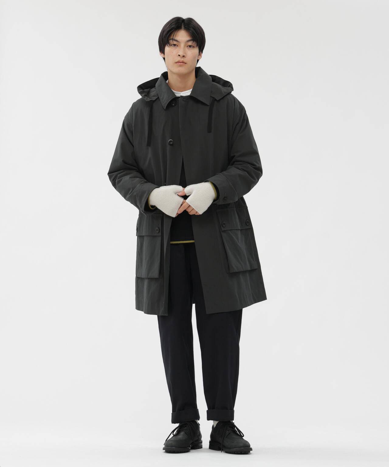 BRUSHED COTTON CANVAS COAT | MARGARET HOWELL（マーガレット