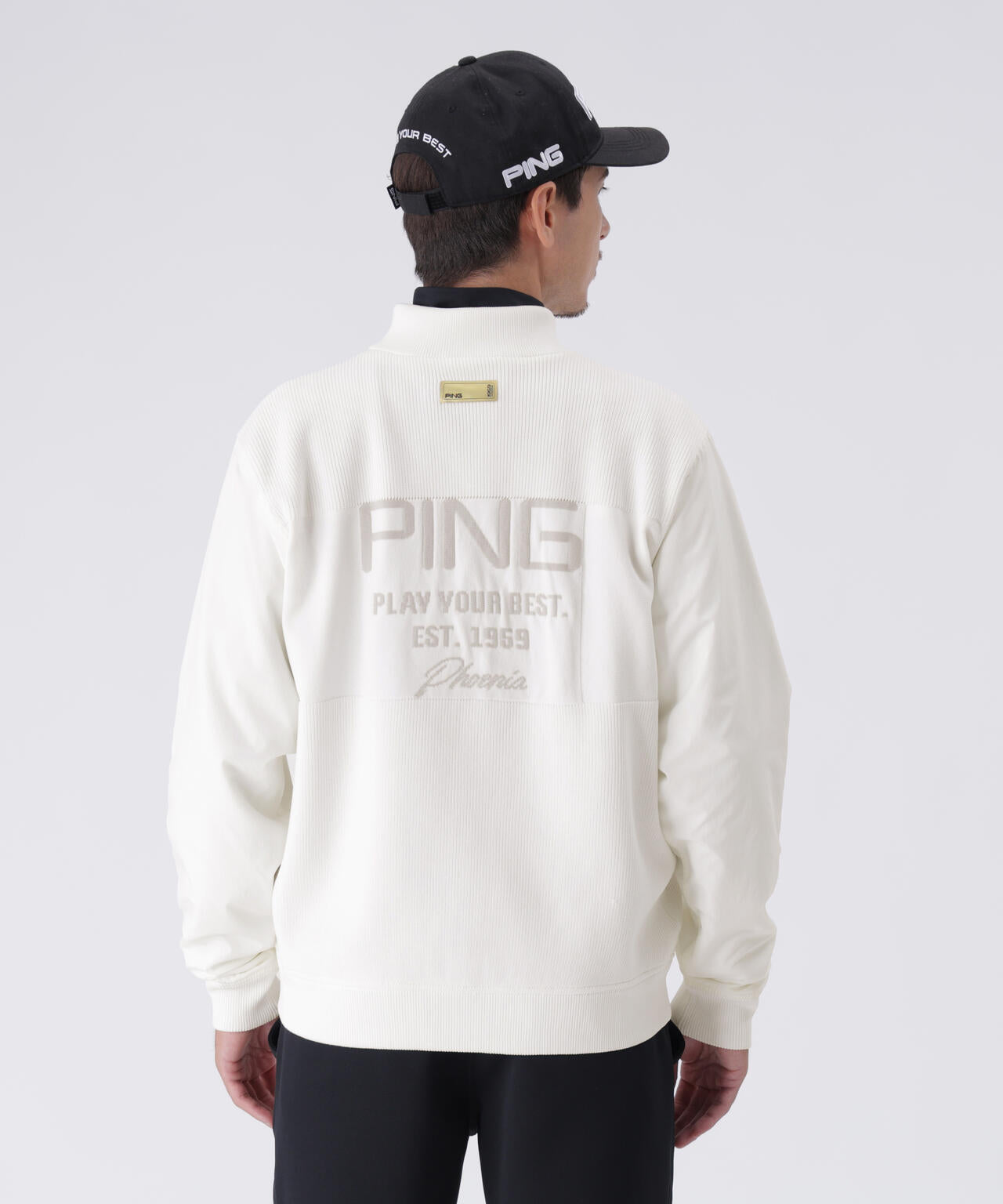 PING APPAREL】リバーシブルフルジップニットブルゾン ＜GOLD＞ (MENS