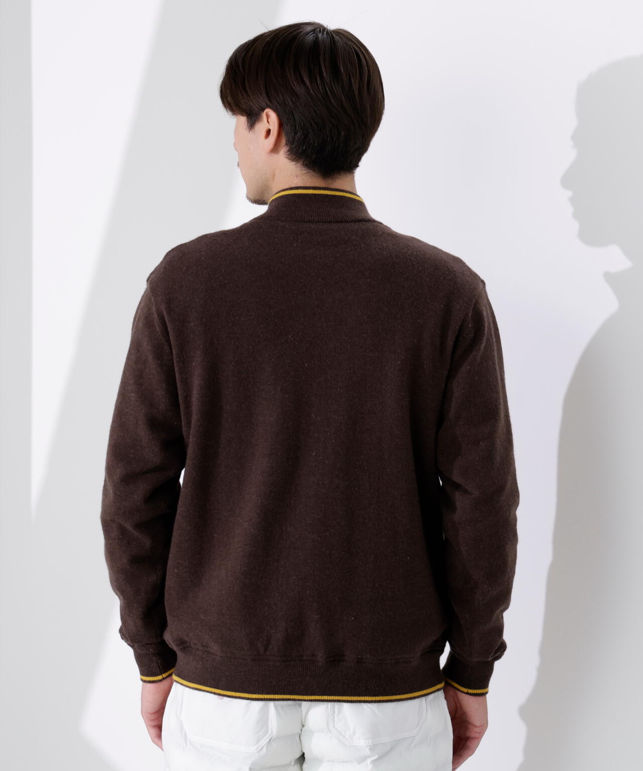 PING APPAREL】プレーンニット/布帛 リバーシブルニットブルゾン