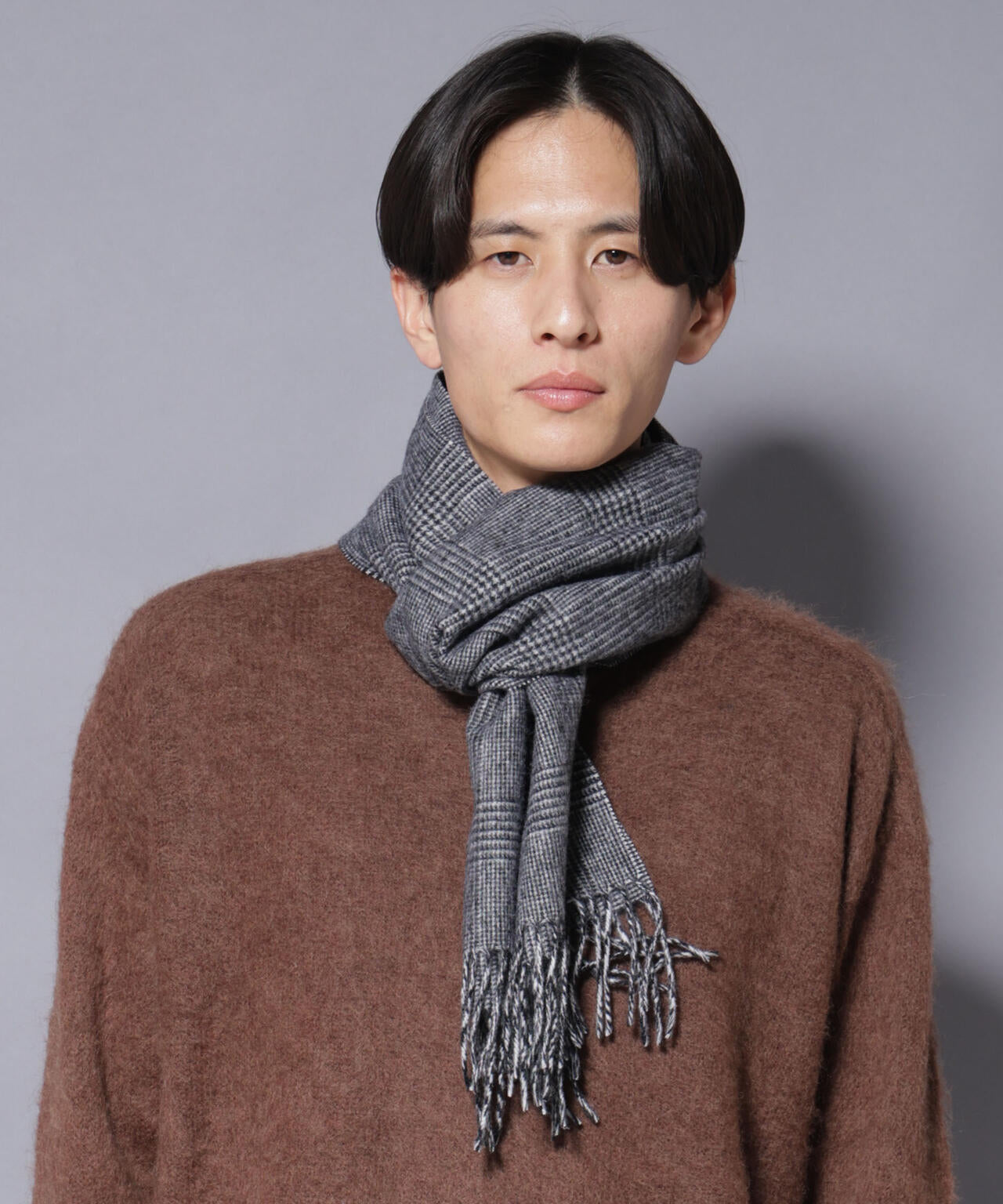 ソフトカシミヤブレンドチェックマフラー | NANO universe（ナノ